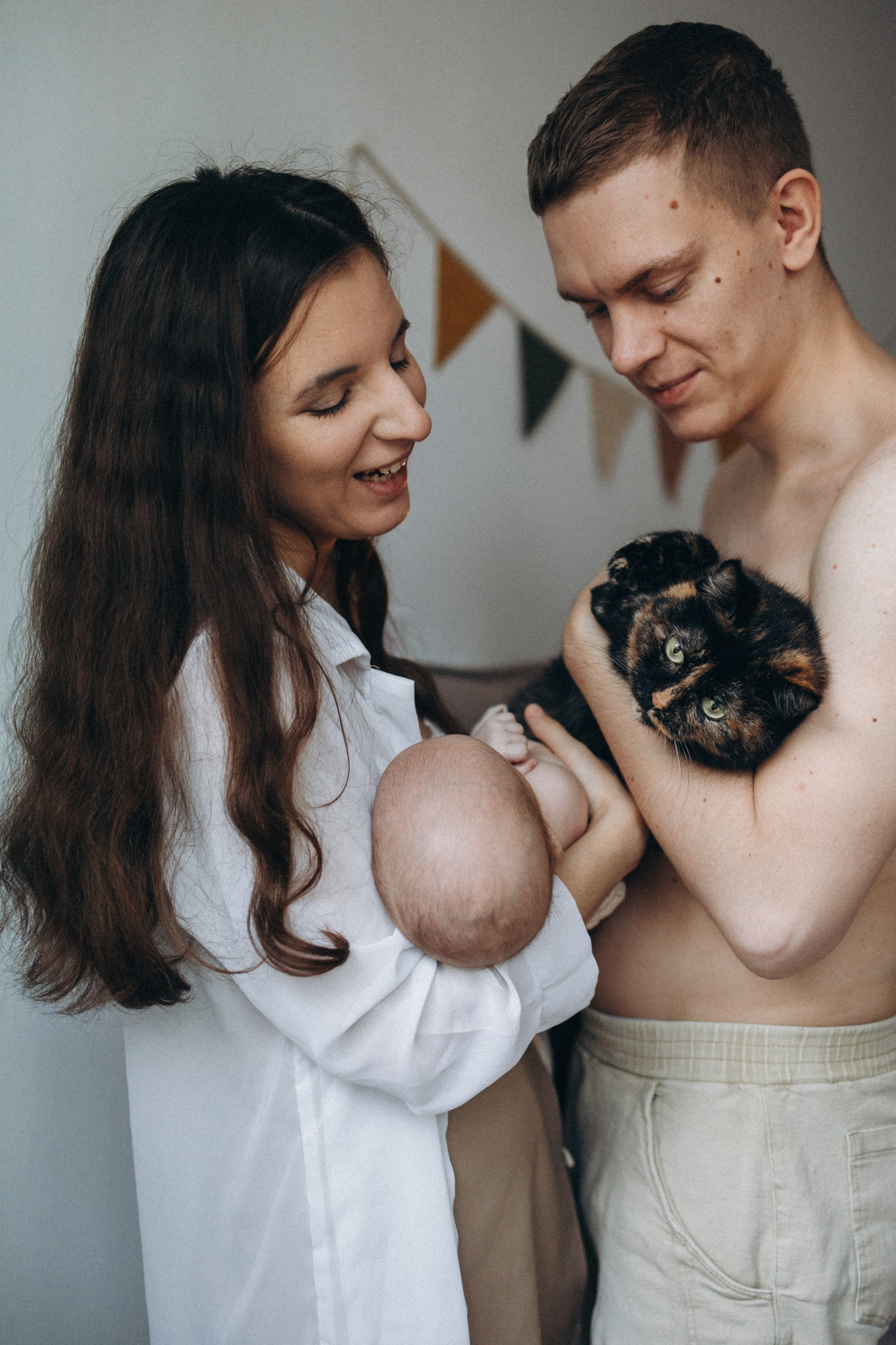 Ньюборн фотосессия дома — фотограф новорождённых в Москве