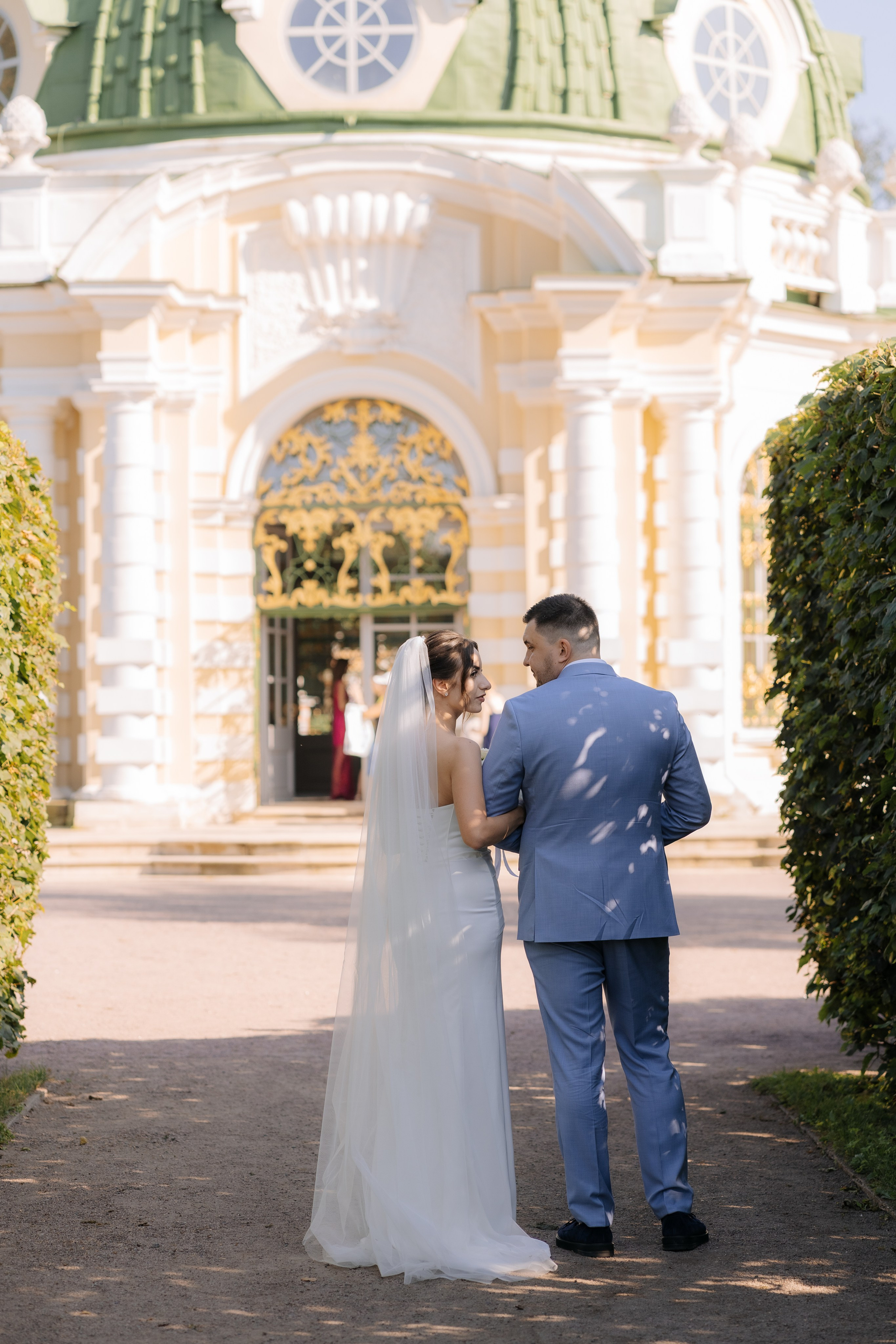 Свадебная фотосессия в Москве, парк Кусково. Свадебный фотограф в Москве Анна Полушина
