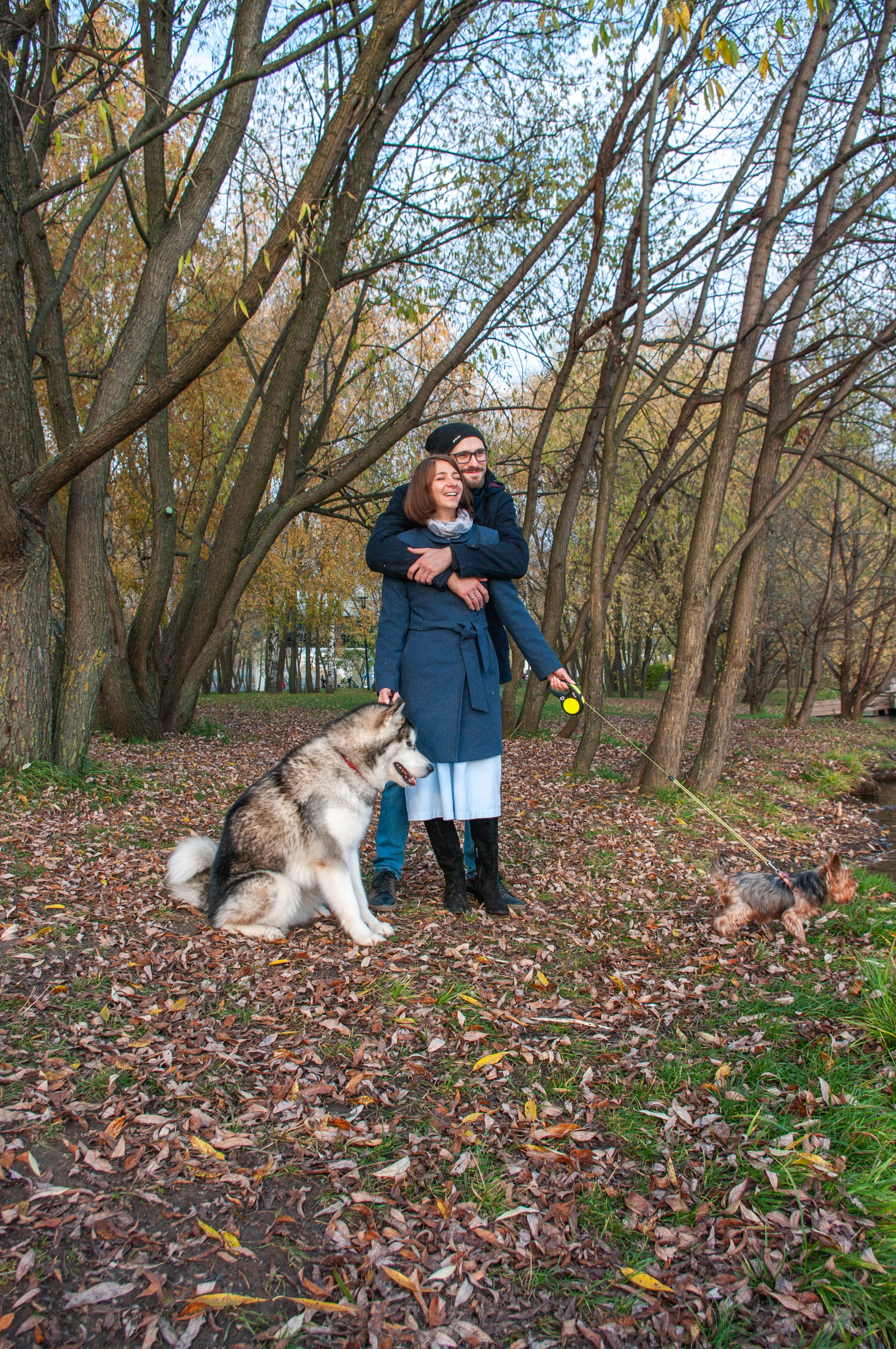 Прогулка. Арсентий и Надя, Кася и Шкед. Фотограф в Москве Леонид Калесник
