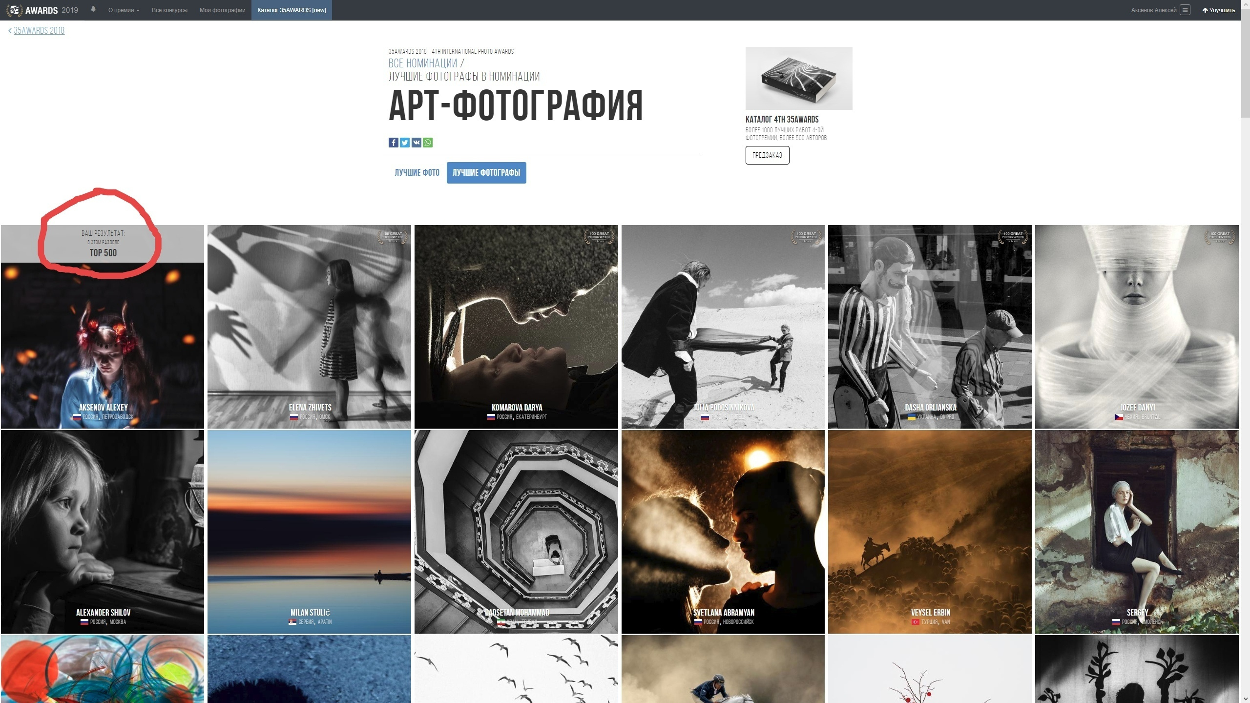 Достижения и награды фотографа Аксенов Алексей. Бизнес, мужской фотограф в Краснодаре | Аксёнов Алексей Владимирович