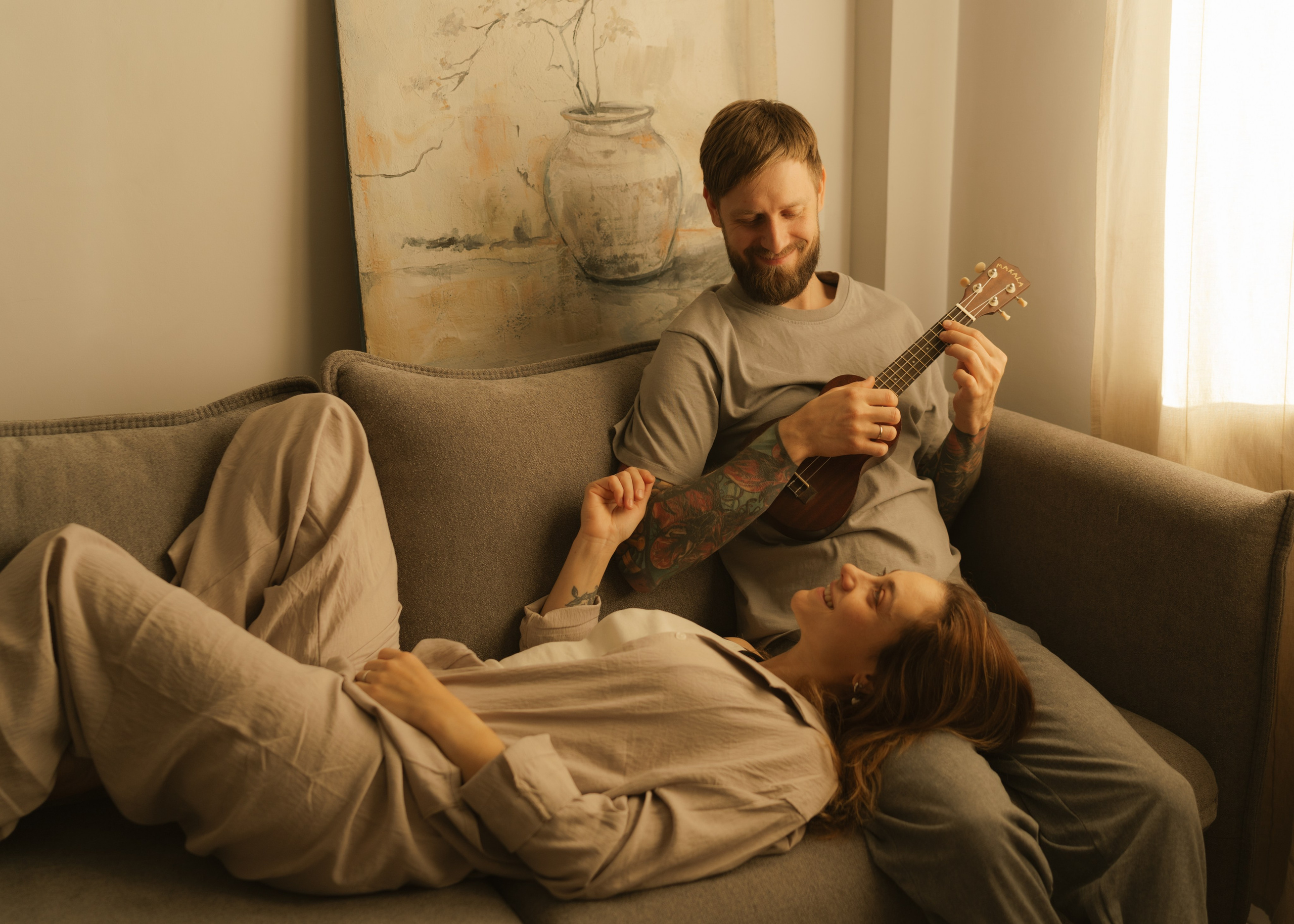 Катя и Андрей | домашняя. Фотограф в Новосибирске Диана Ильиных