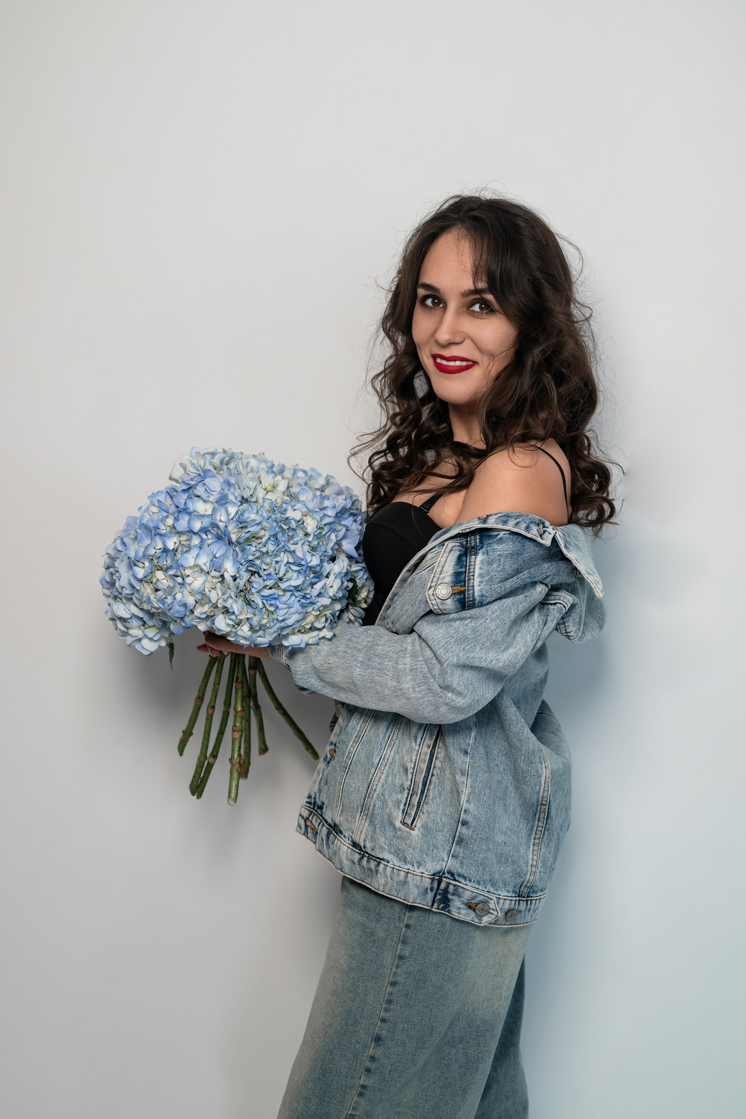 Фотопроект с голубыми гортензиями. Фотограф в городе Салават