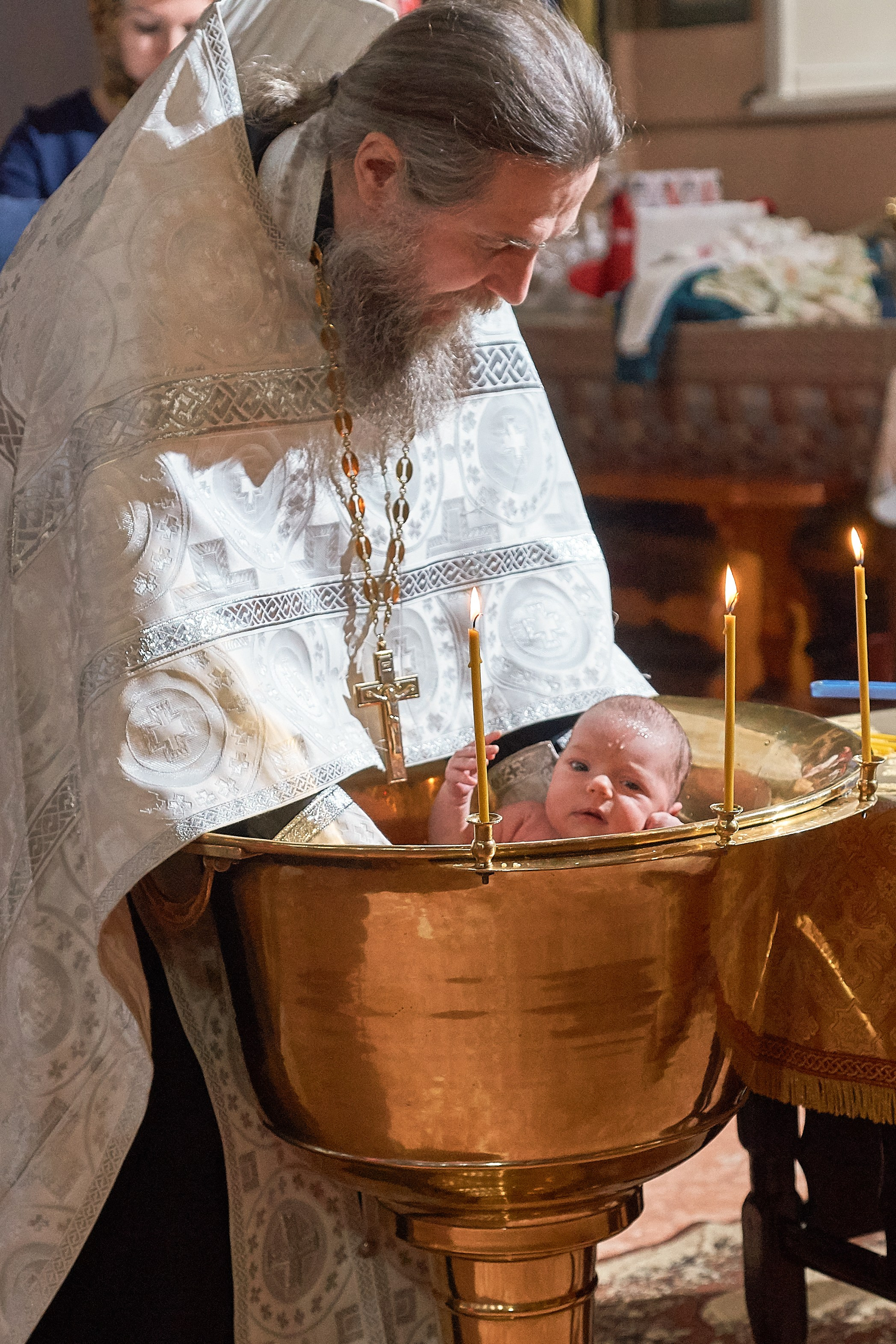 Крещение в церкви.Фотограф Владимир Артамонов