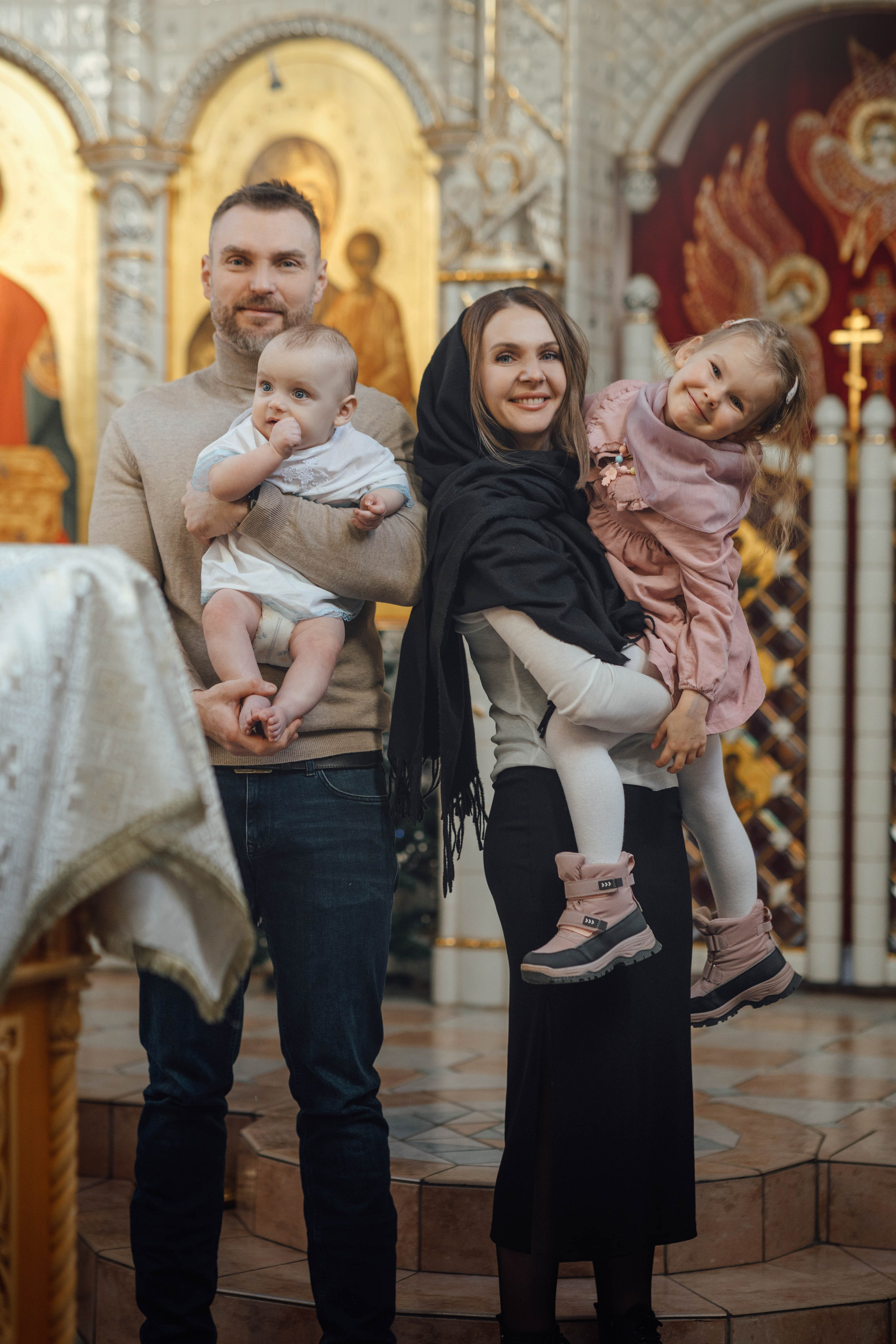 Крещение Александра, храм Иова Многострадального (Дом Милосердия), Минск, январь 2026