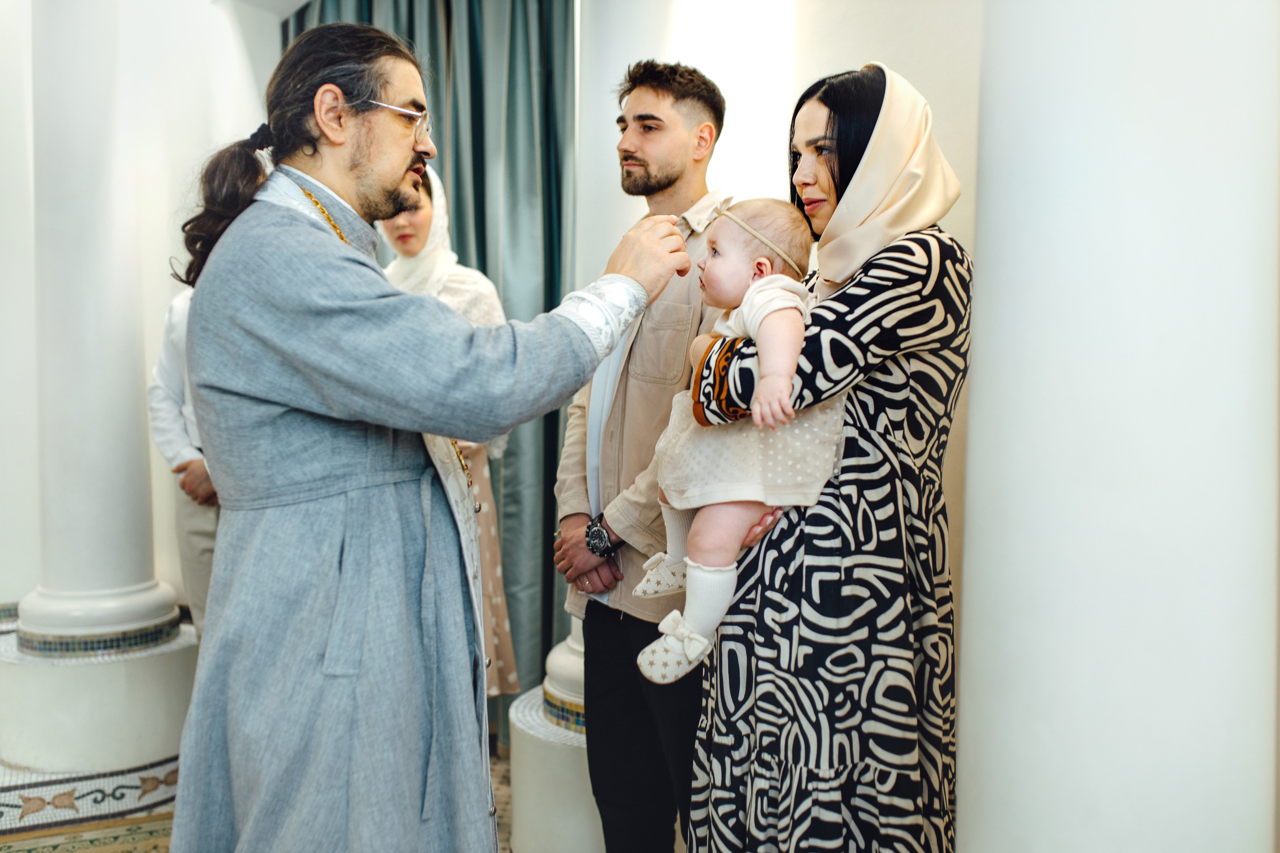 Таинство крещения Софии, апрель 2024