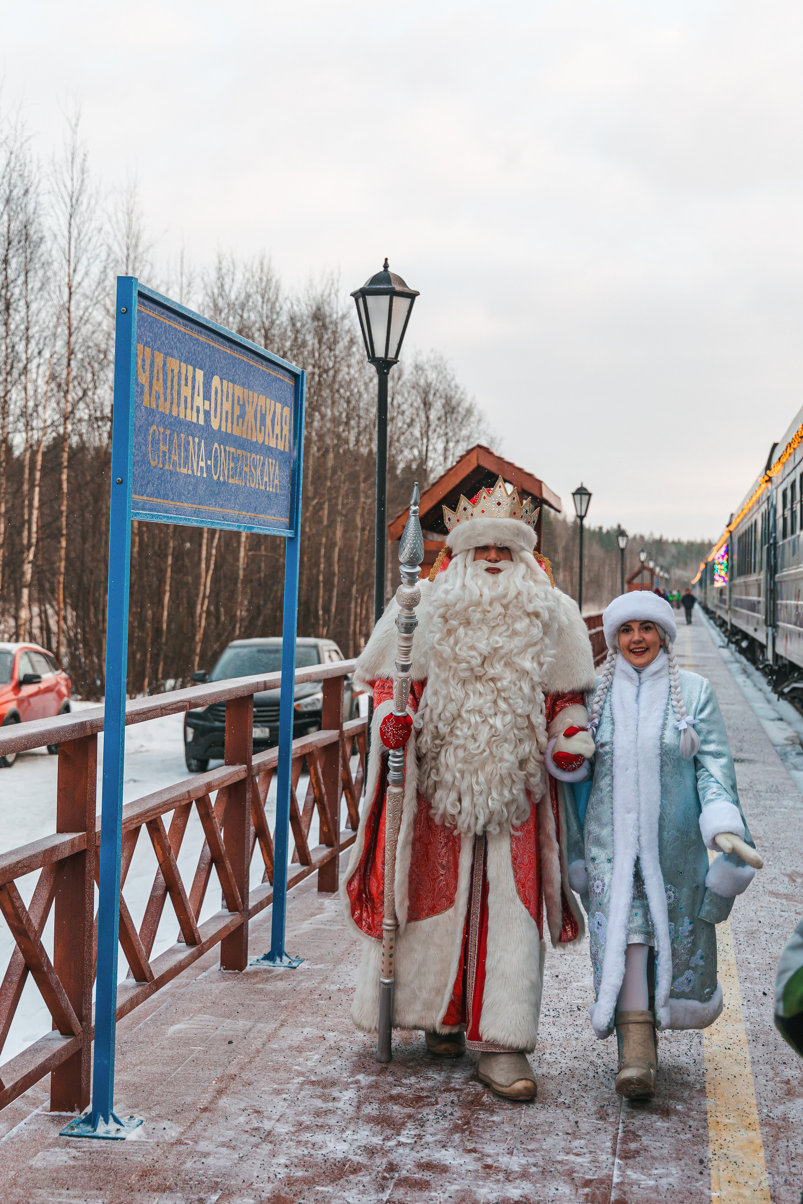 Встреча Деда Мороза и Лапландского Талвиукко.Резиденция Талвиукко. Свадебный фотограф в Хабаровске
