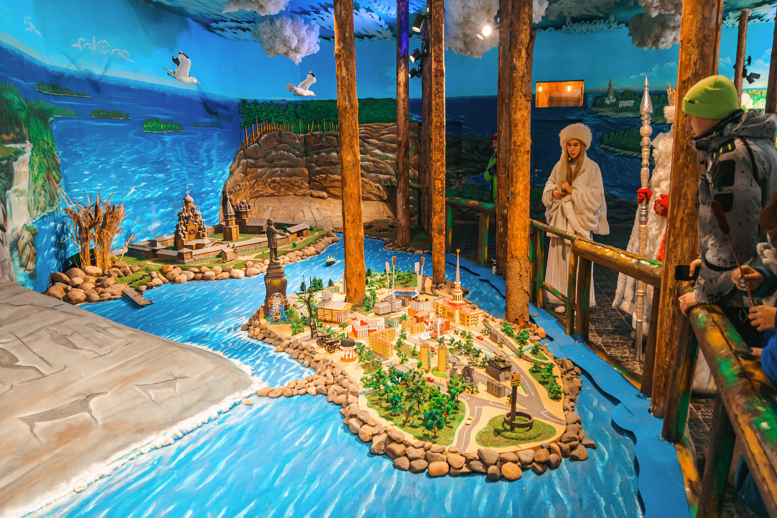 Встреча Деда Мороза и Лапландского Талвиукко.Резиденция Талвиукко. Свадебный фотограф в Хабаровске