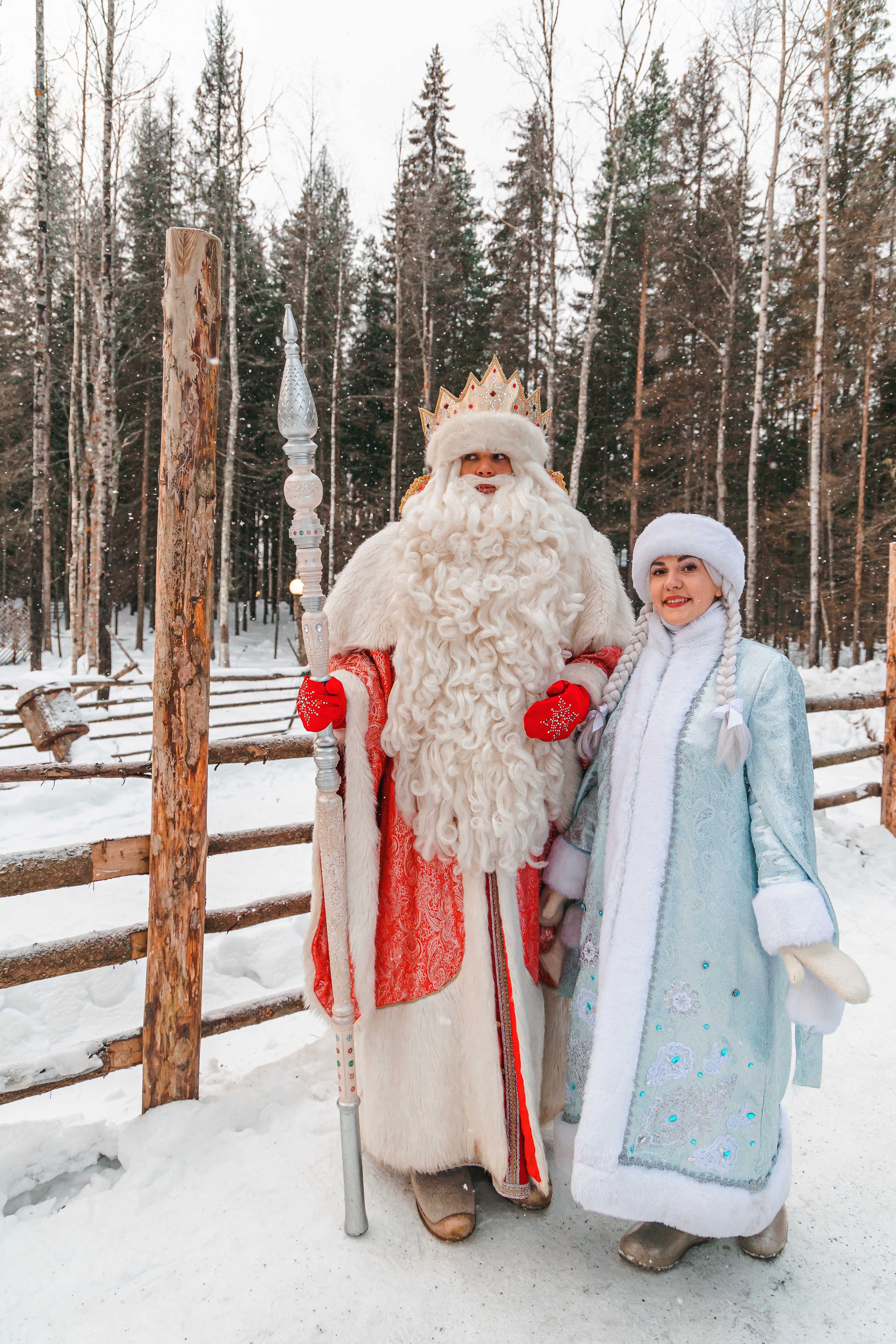 Встреча Деда Мороза и Лапландского Талвиукко.Резиденция Талвиукко. Свадебный фотограф в Хабаровске