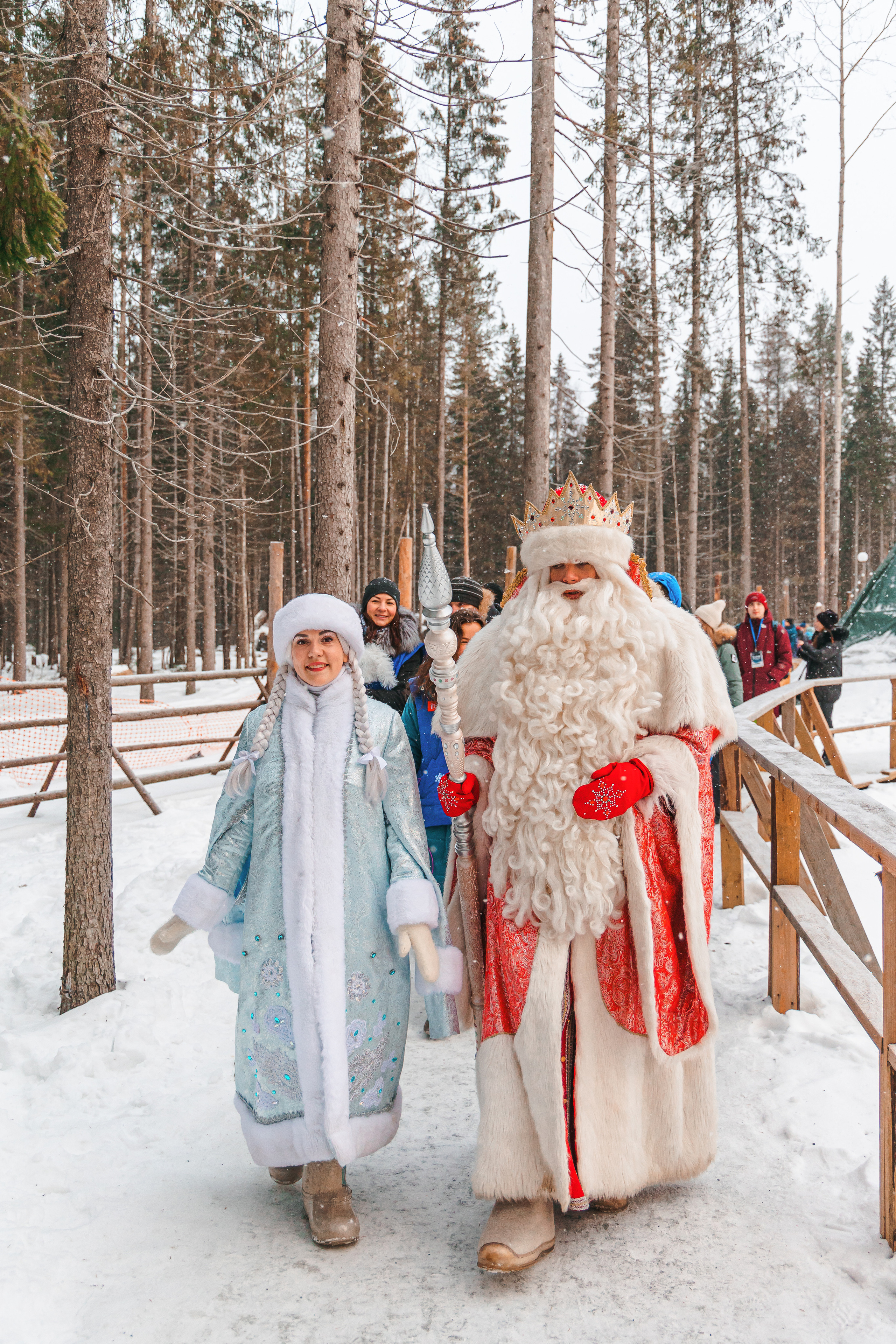 Встреча Деда Мороза и Лапландского Талвиукко.Резиденция Талвиукко. Свадебный фотограф в Хабаровске
