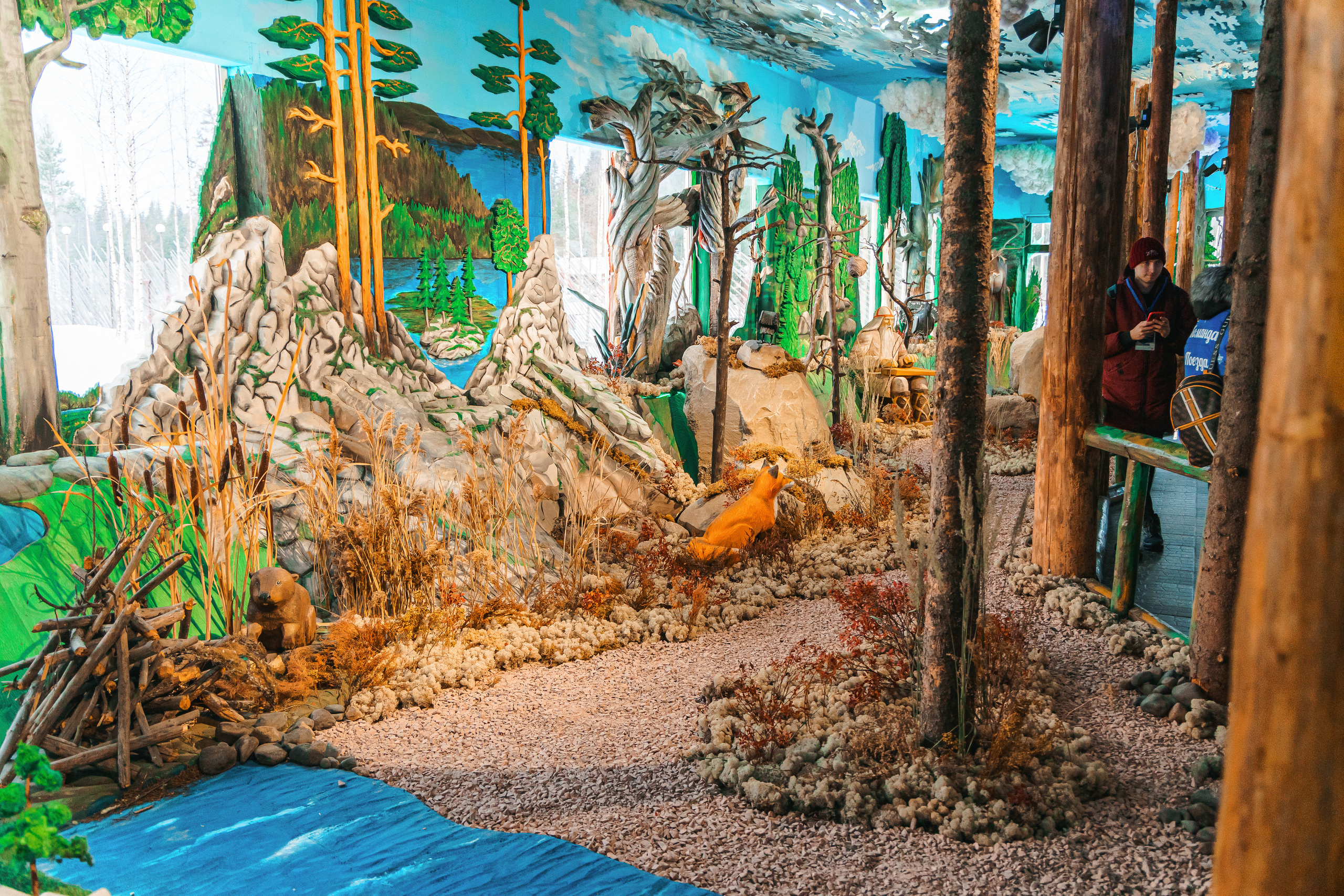 Встреча Деда Мороза и Лапландского Талвиукко.Резиденция Талвиукко. Свадебный фотограф в Хабаровске