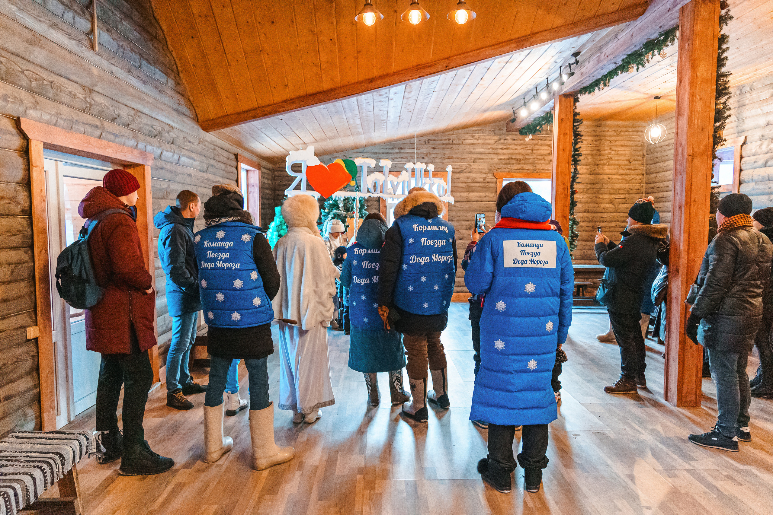 Встреча Деда Мороза и Лапландского Талвиукко.Резиденция Талвиукко. Свадебный фотограф в Хабаровске