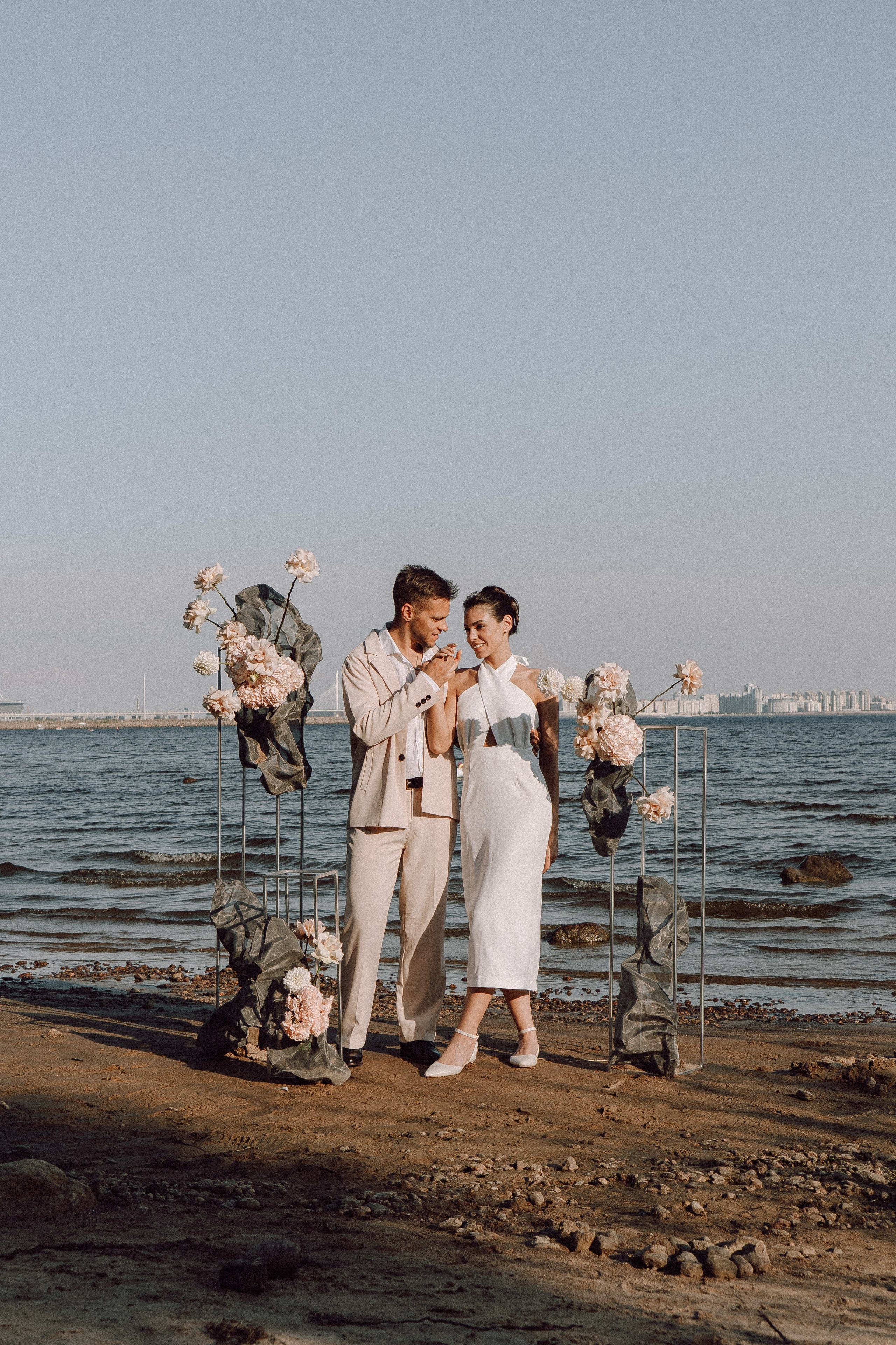СВАДЕБНАЯ ФОТОСЕССИЯ ВЫЕЗДНОЙ ЦЕРЕМОНИИ (ФИНСКИЙ ЗАЛИВ). Профессиональный фотограф, Санкт-Петербург — Виктория Богомолова