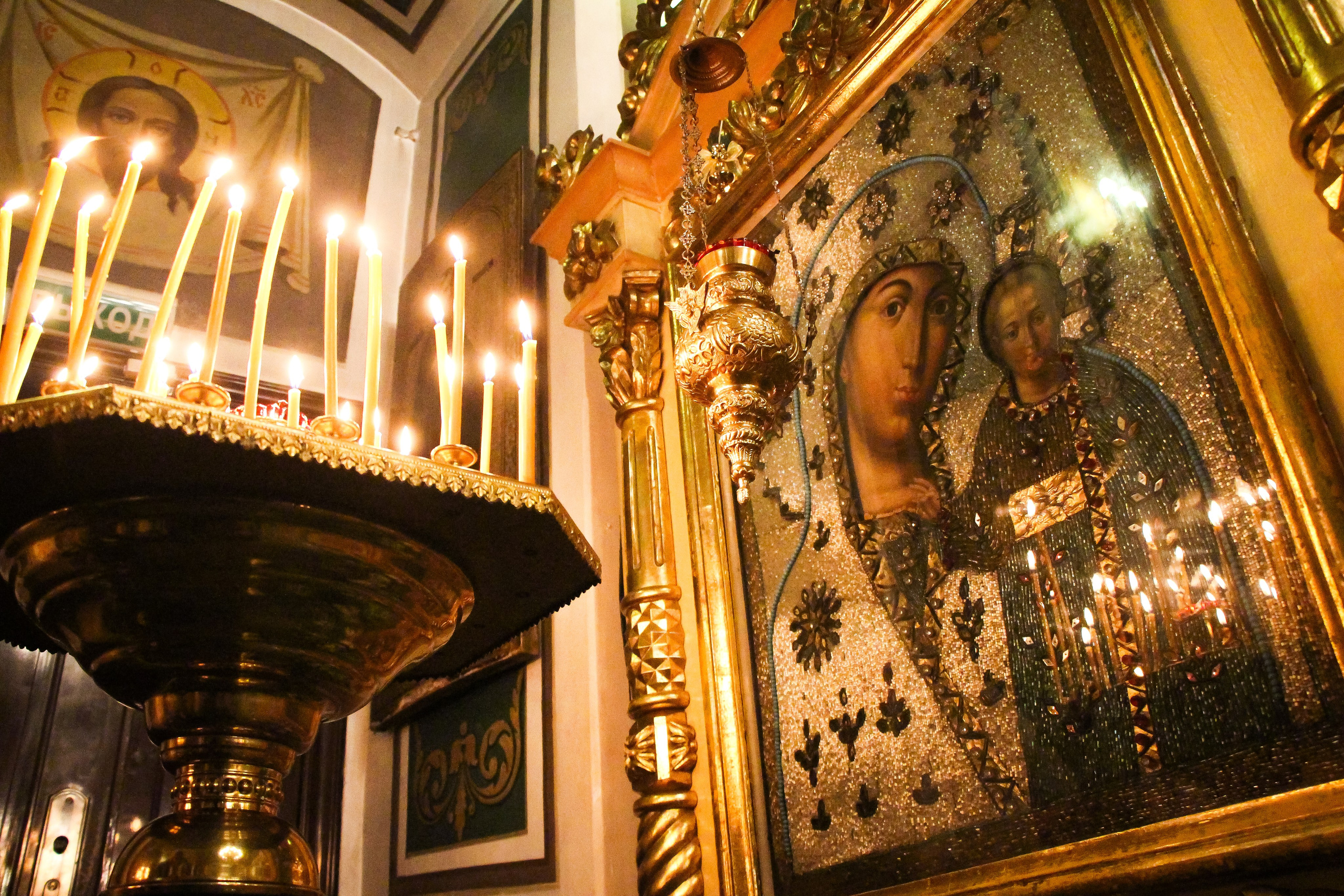 Рождественская литургия в храме Спаса Нерукотворного Образа. Мария Ткаченко. Документальная фотография