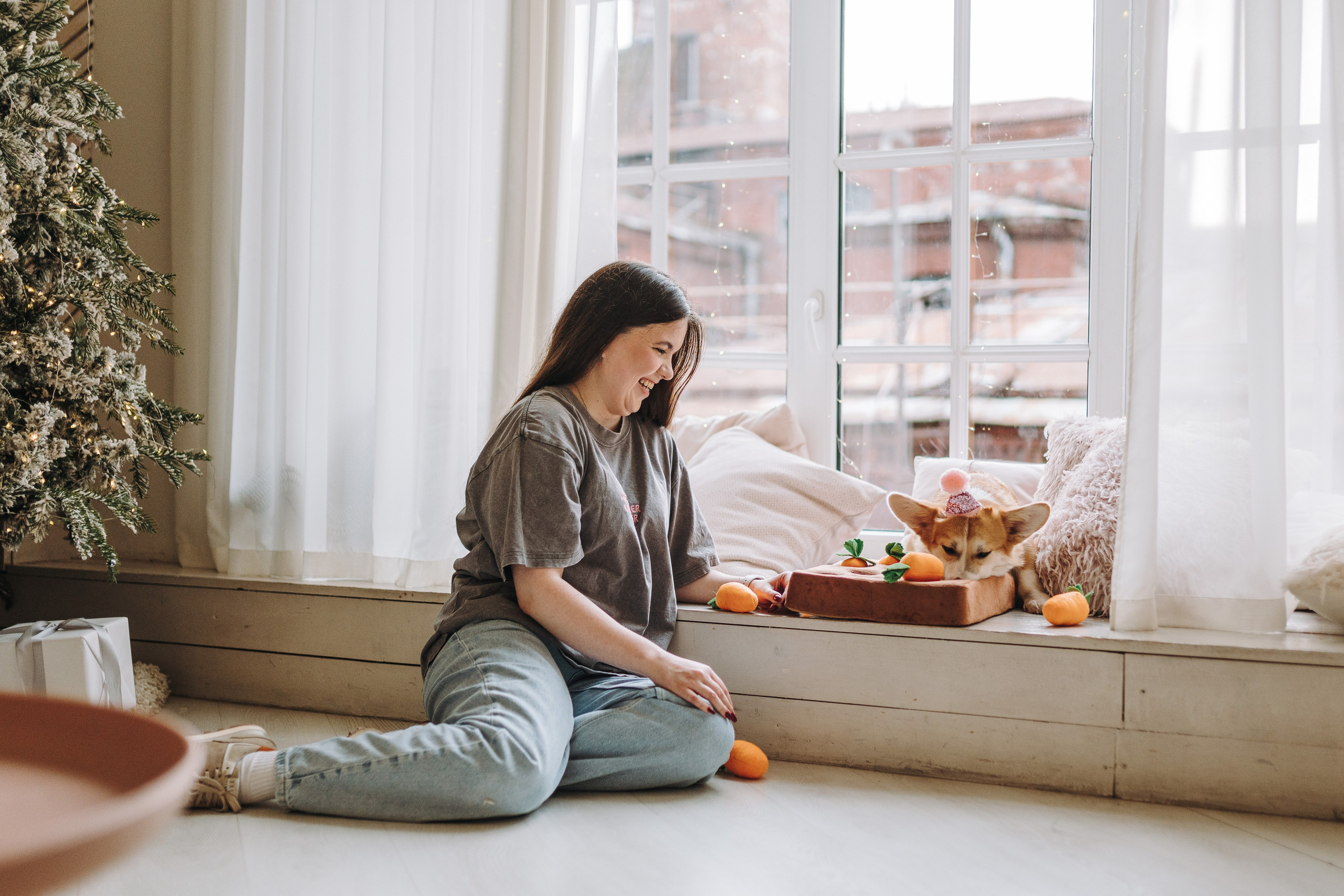 Александра и Бри. Фотограф анималист в Спб недорого Олеся Майорова