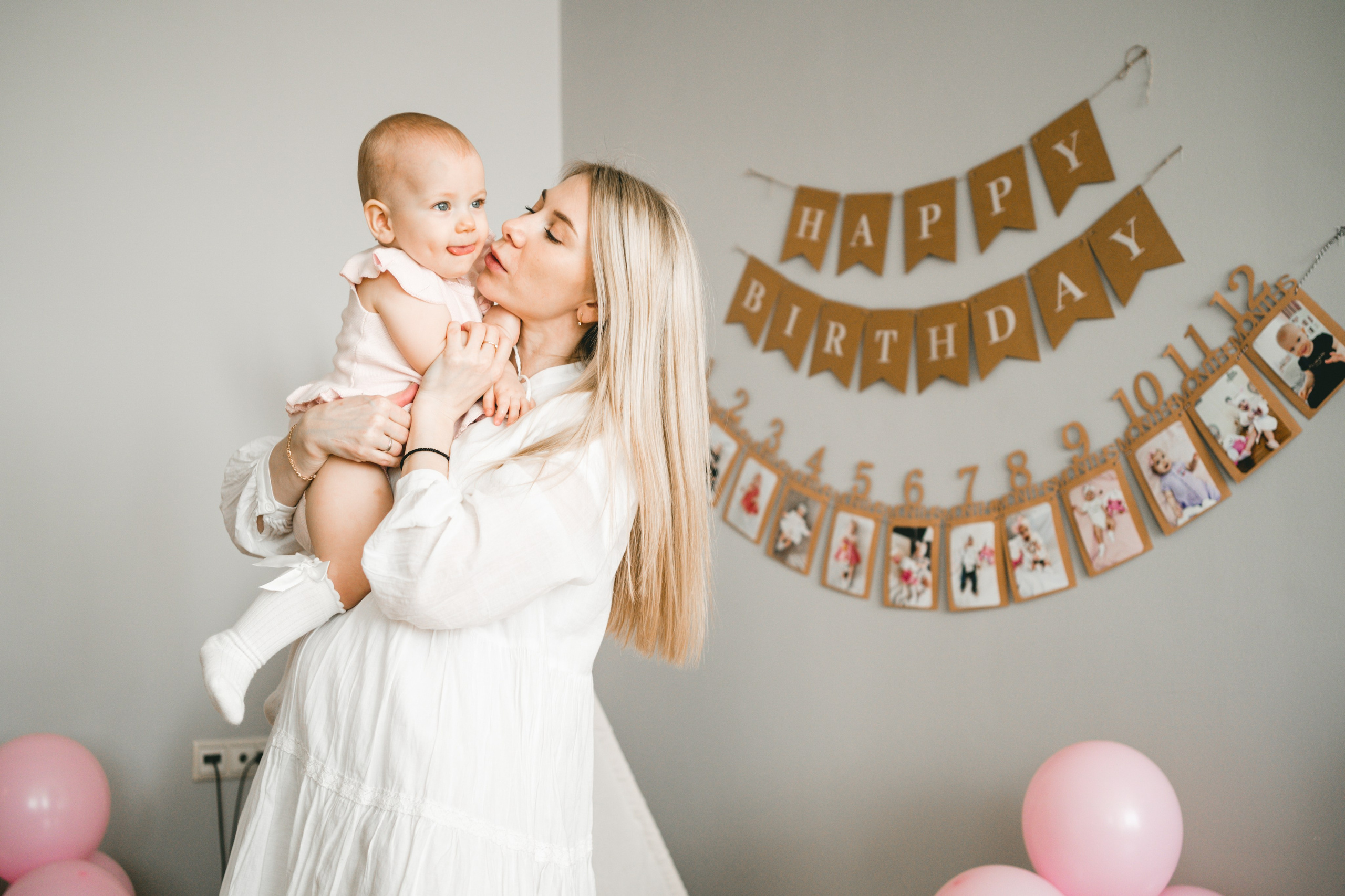 День Рождения малыша 1 год отмечаем дома. Семейный фотограф Ольга Мишустина в Самаре
