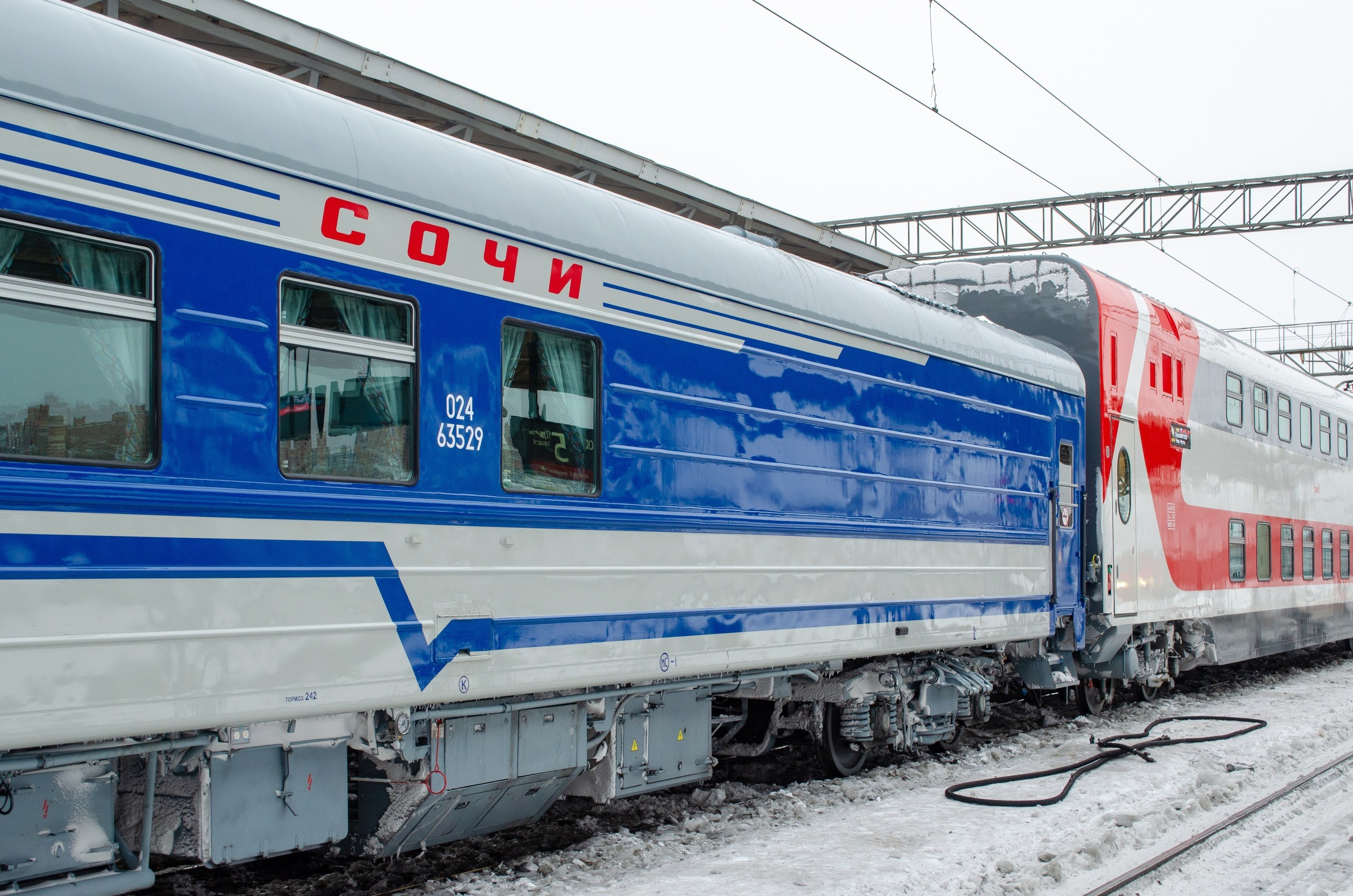 Первое прибытие двухэтажного поезда в Красноярск. Данила Попов • Фотограф Хакасия •