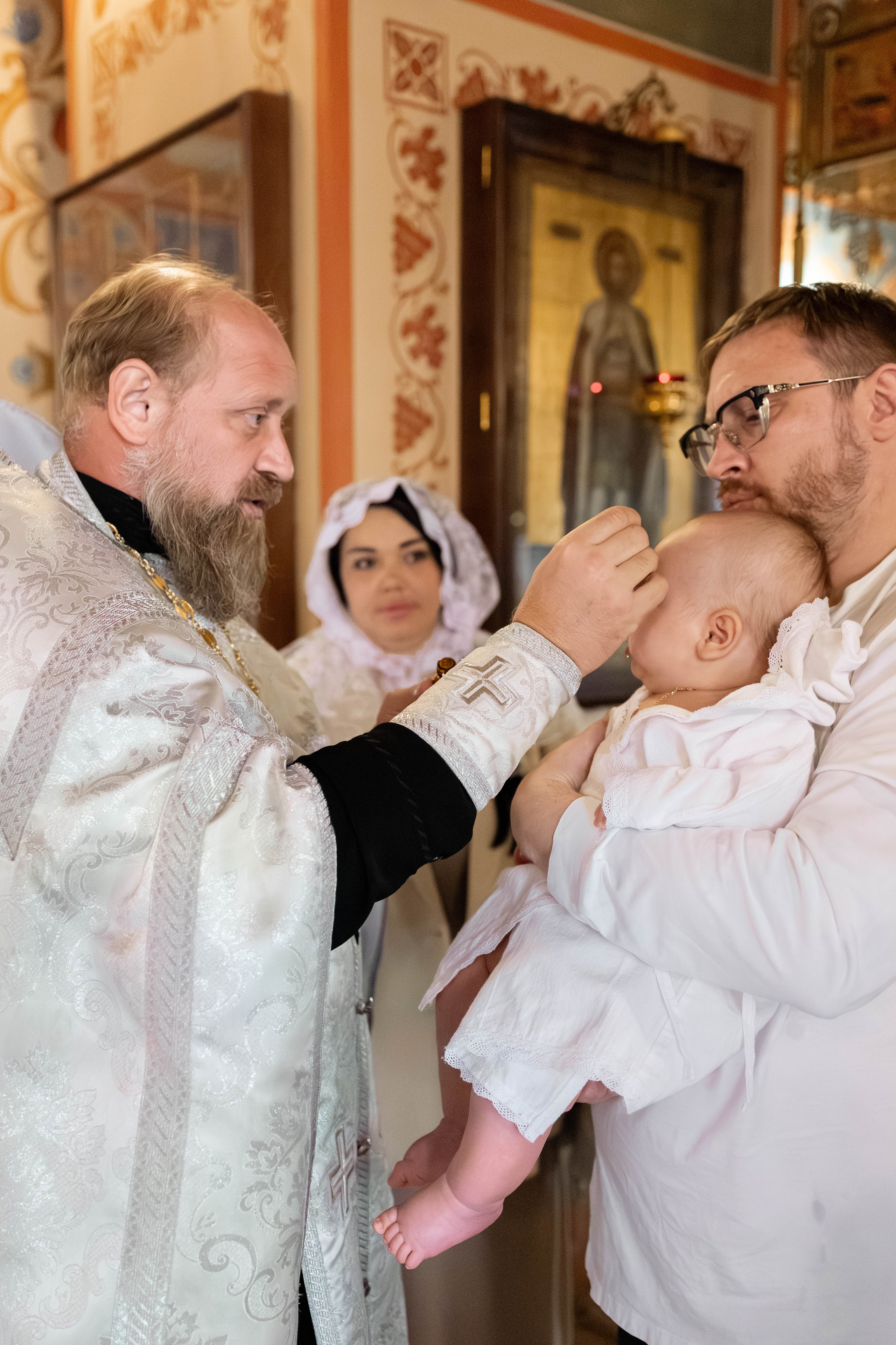 Таинство Крещения Евгения. Фотограф новорождённых Newborn Москва