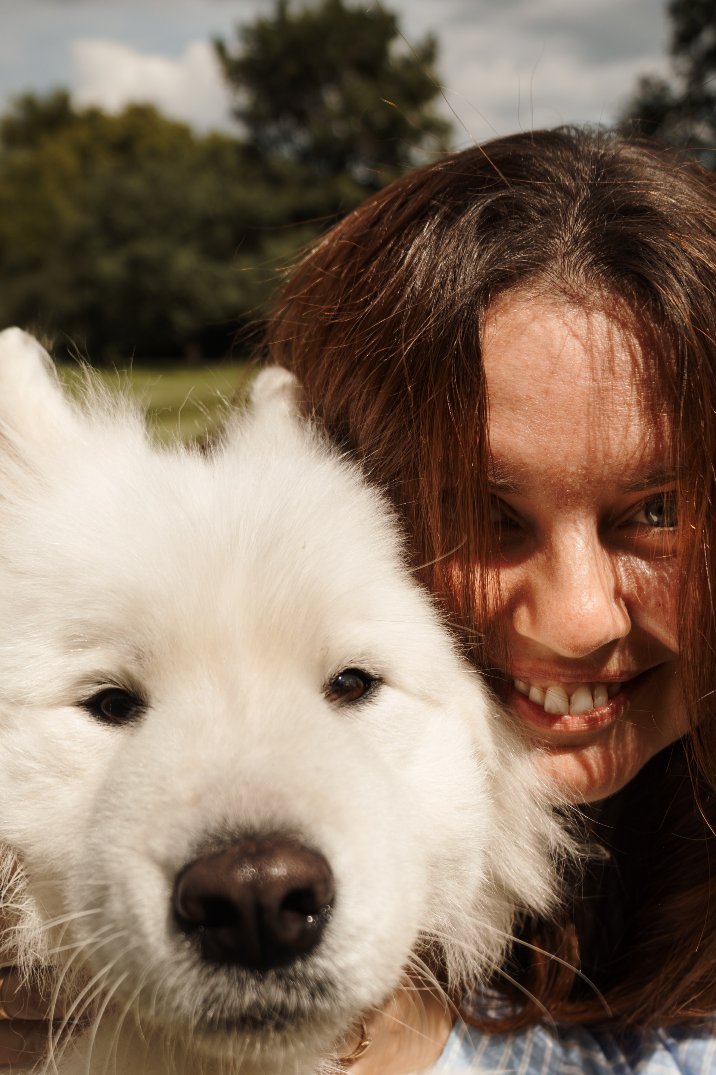 Семейная фотосессия с собаками в парке. Фотограф-анималист в Москве Екатерина Тихонова