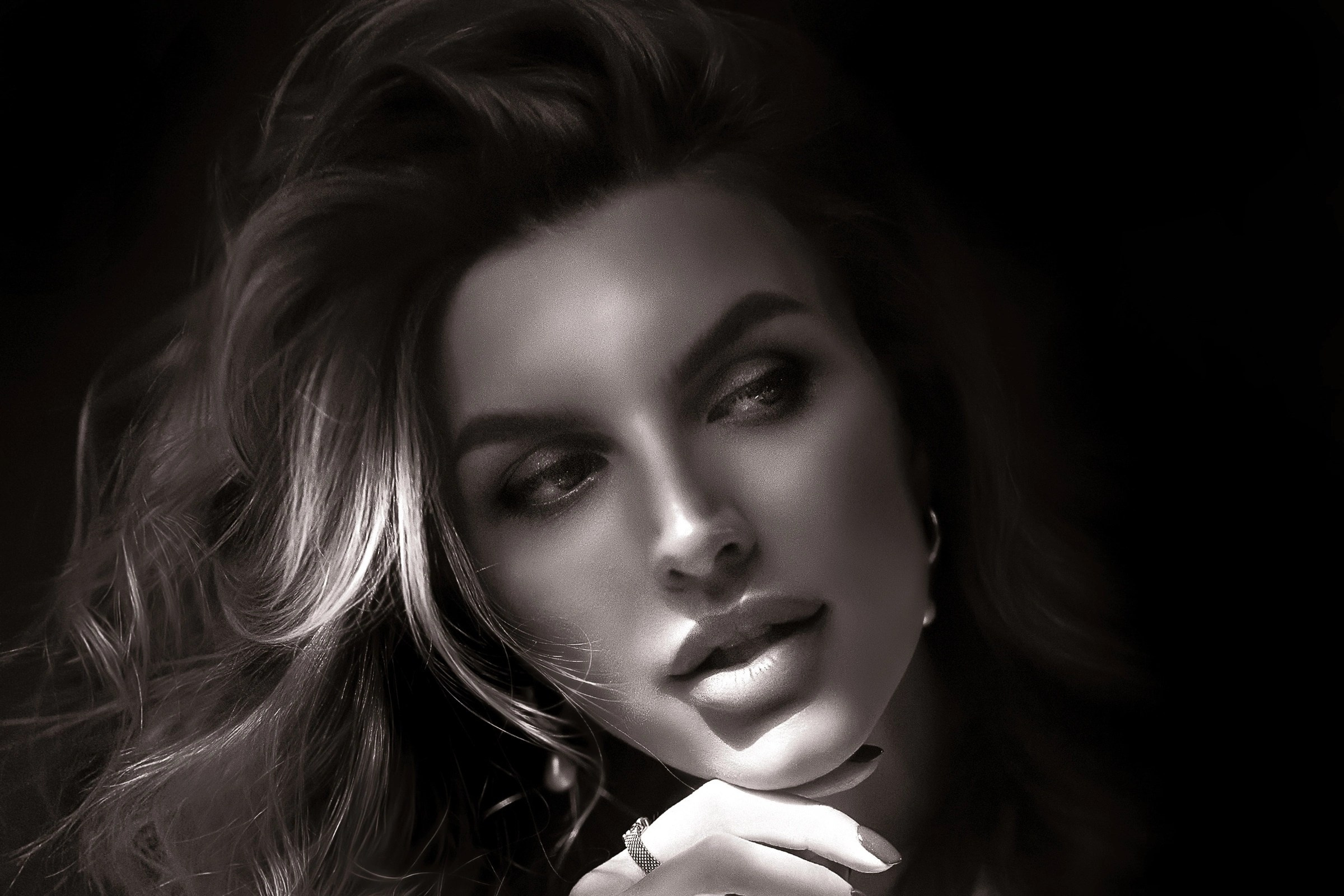 Черно-белая фотосессия в студии СПБ