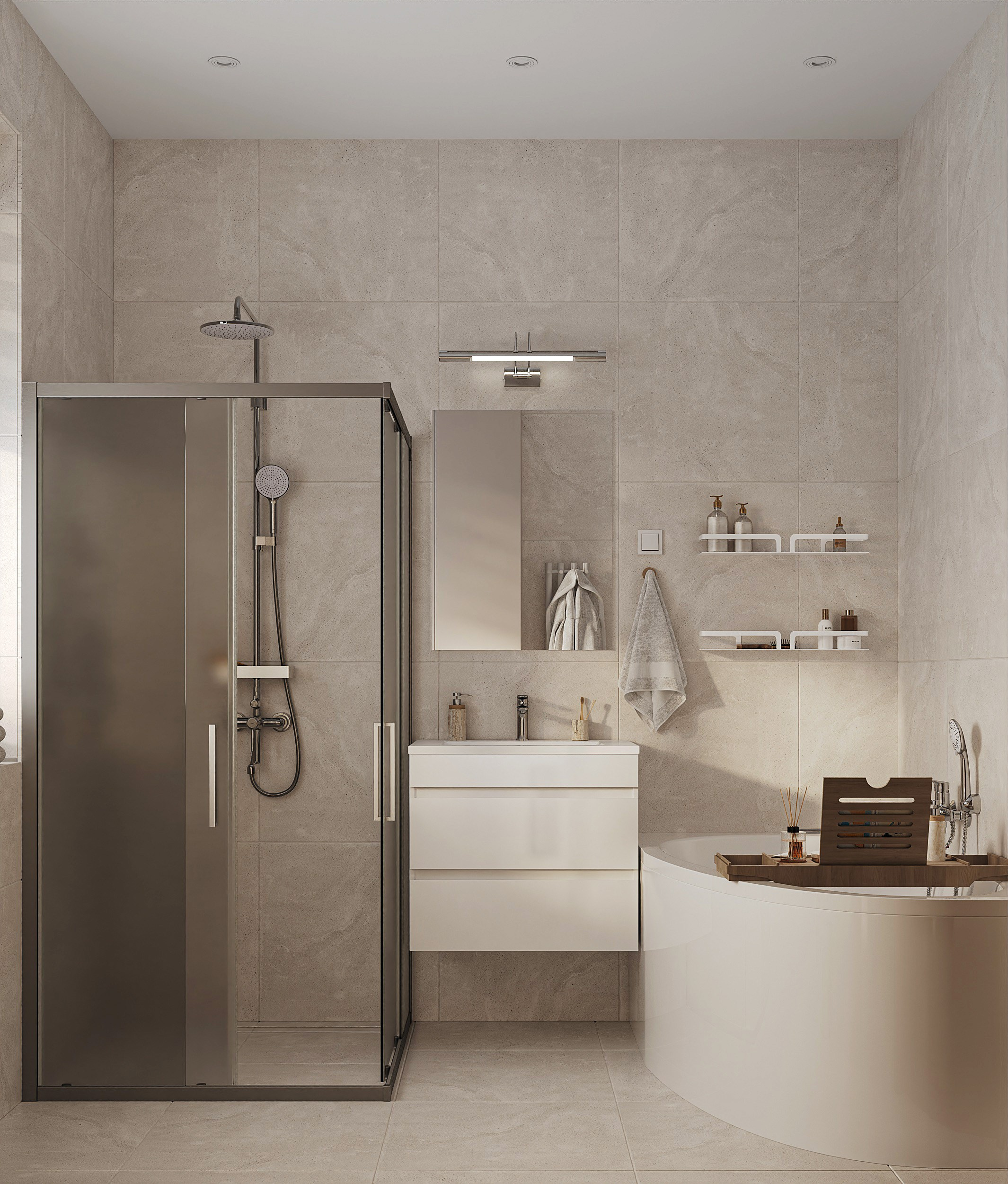 Светлый просторный СУ