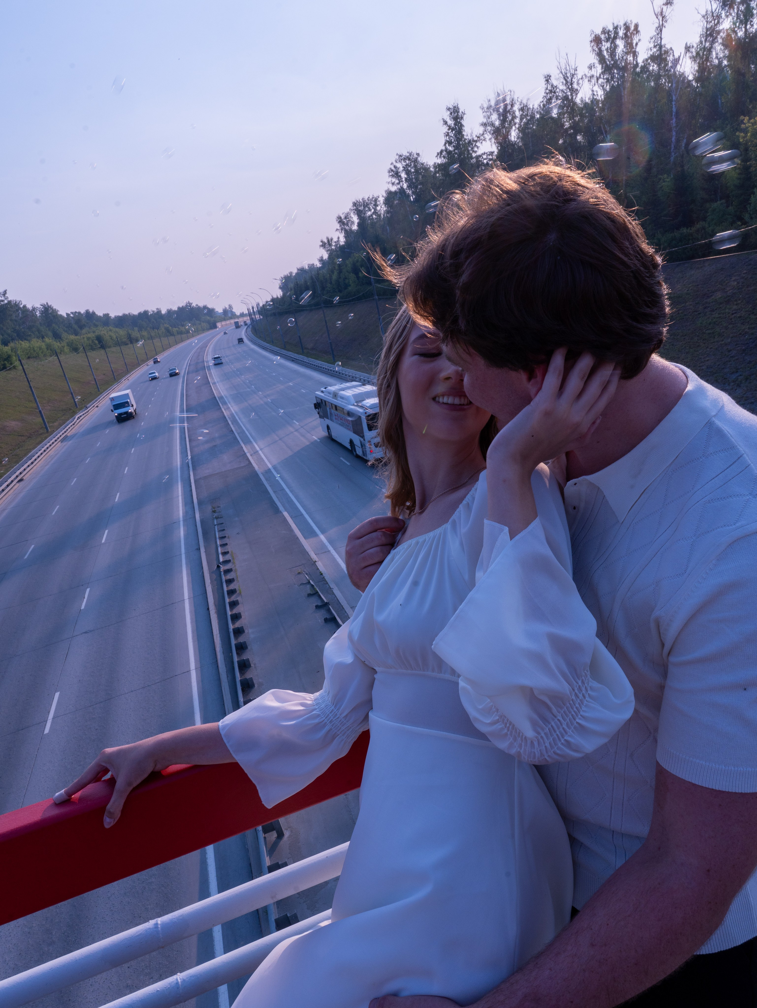 Фотосъемка Новосибирск снял love-story  для позитивной пары в Бугринской роще