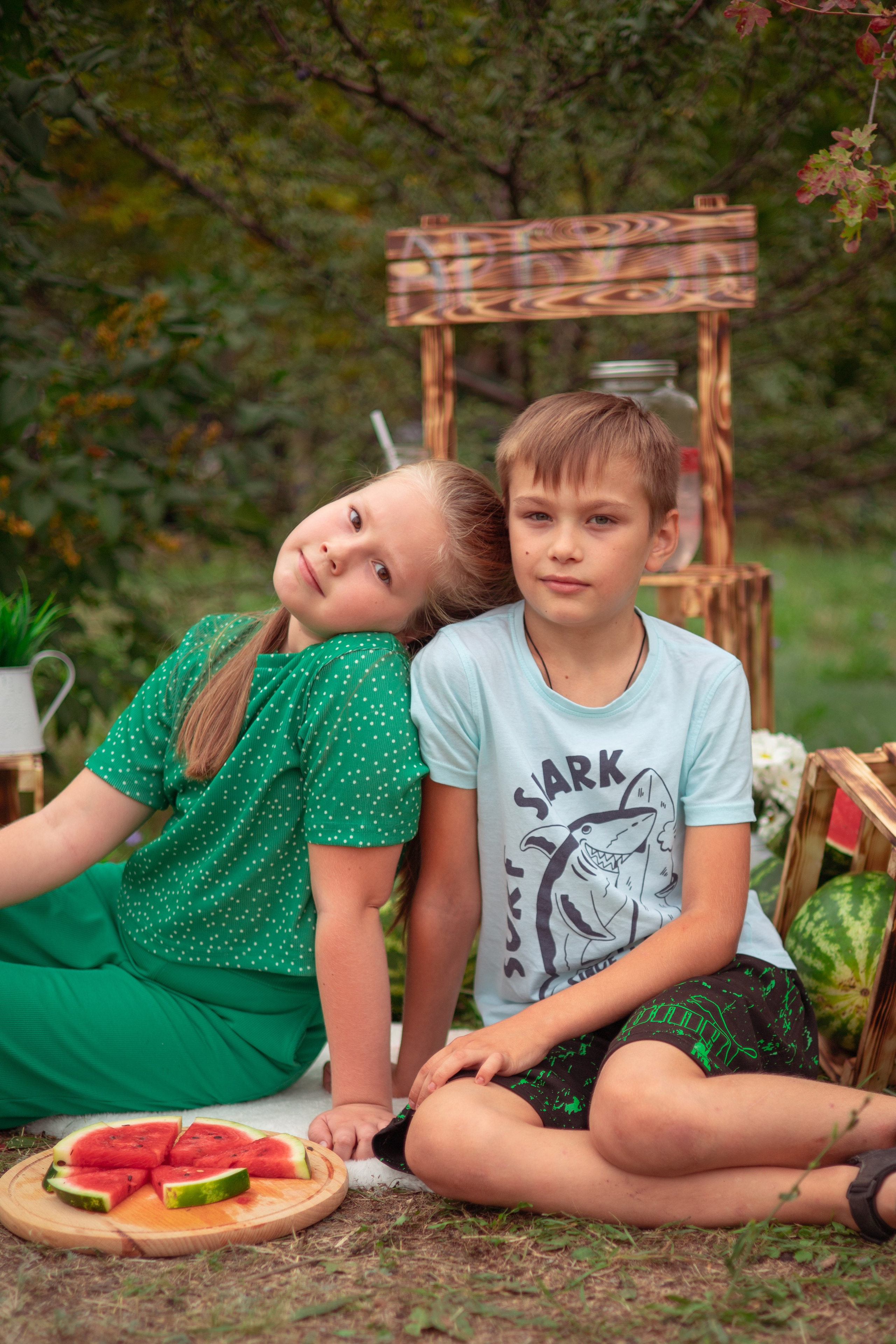 Семья арбузы. Семейный и детский фотограф в Михайловке Татьяна Лестьева