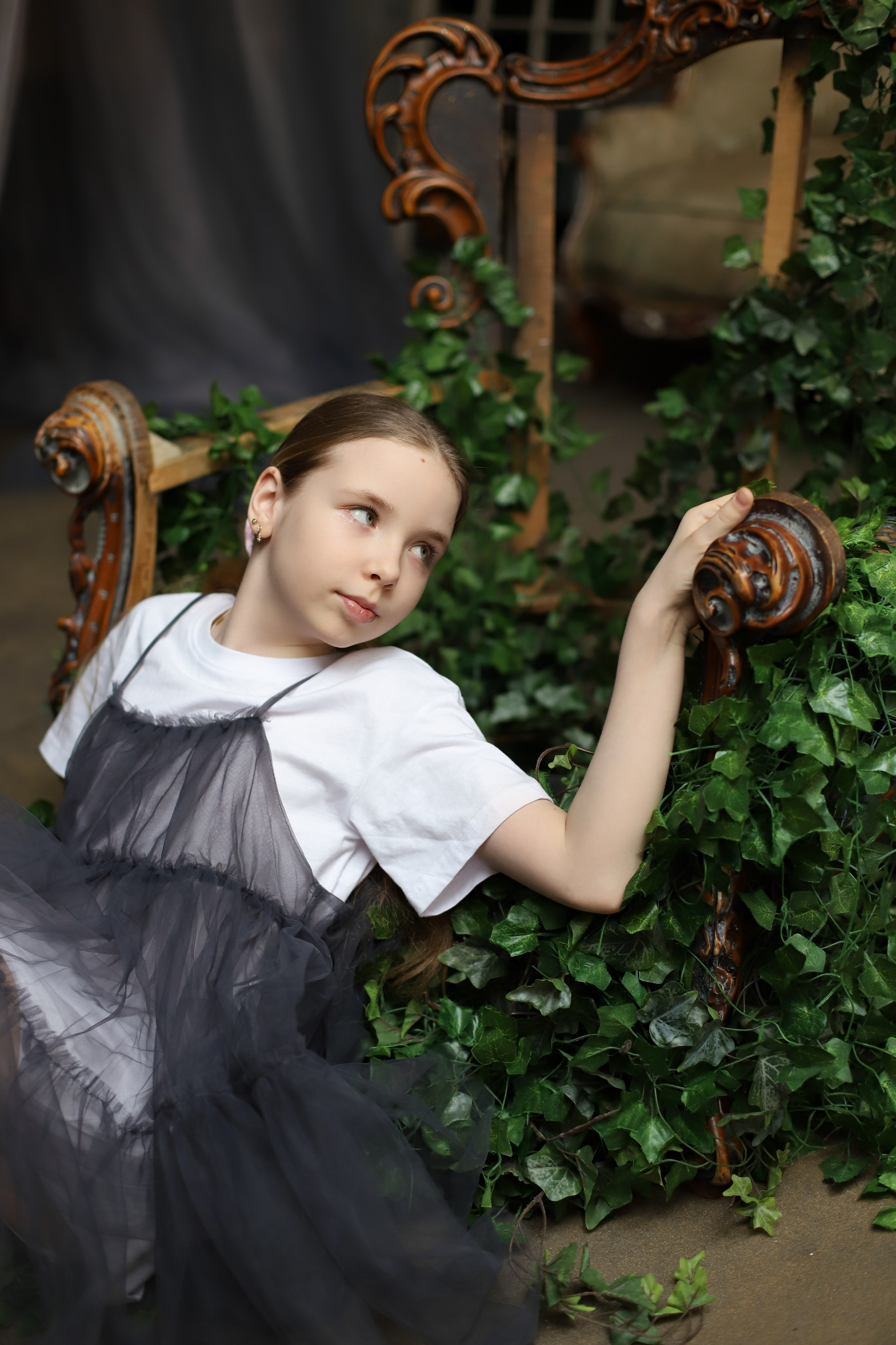 Мама+дочка в атмосферной студии). Фотограф в Москве Елена Дроботя