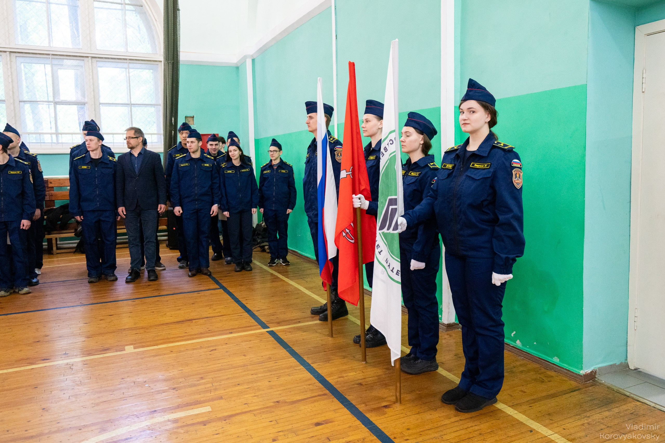 Торжественное закрытие курса военной подготовки. Фотограф Владимир Коровяковский