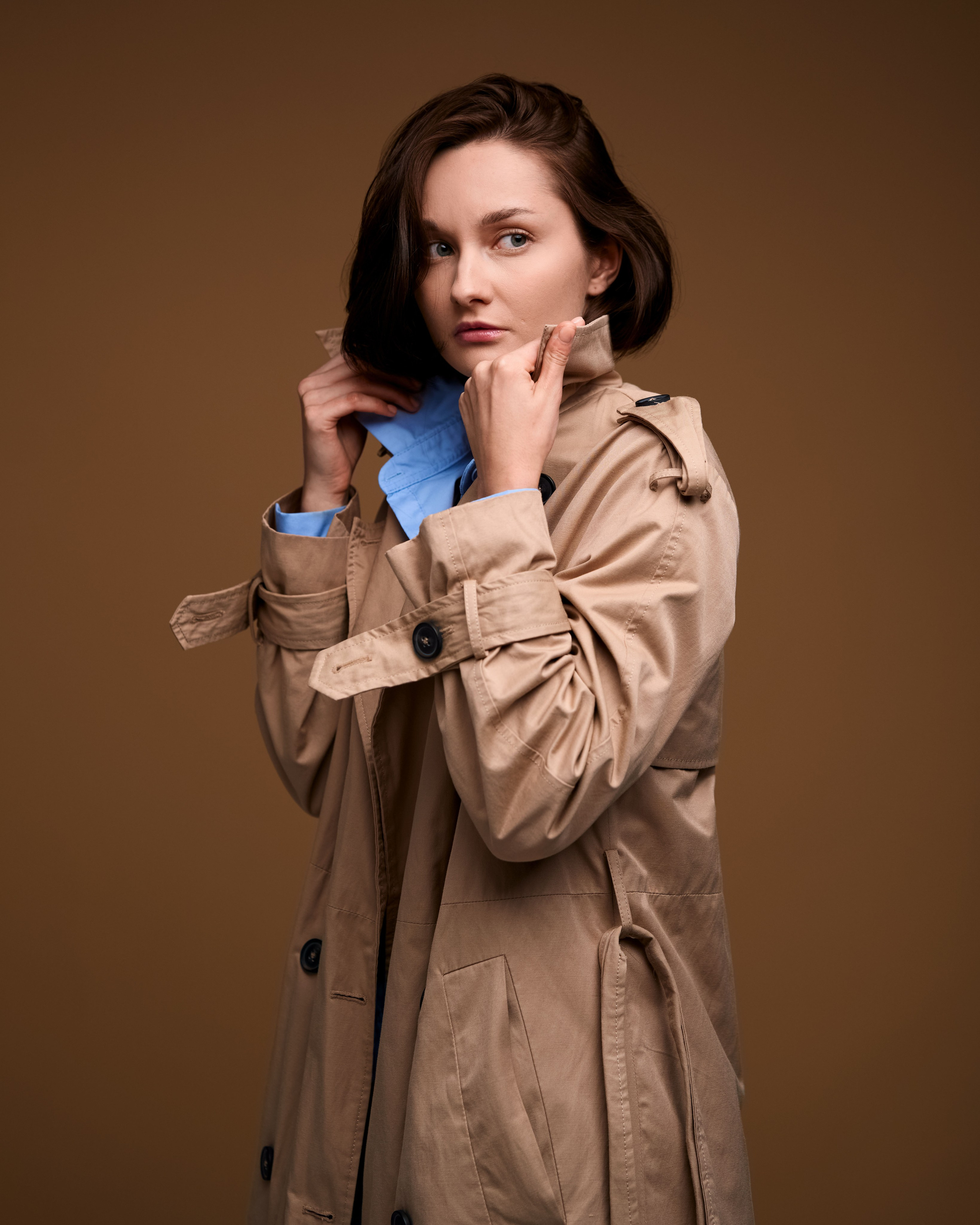 Актерское портфолио на цветных фонах