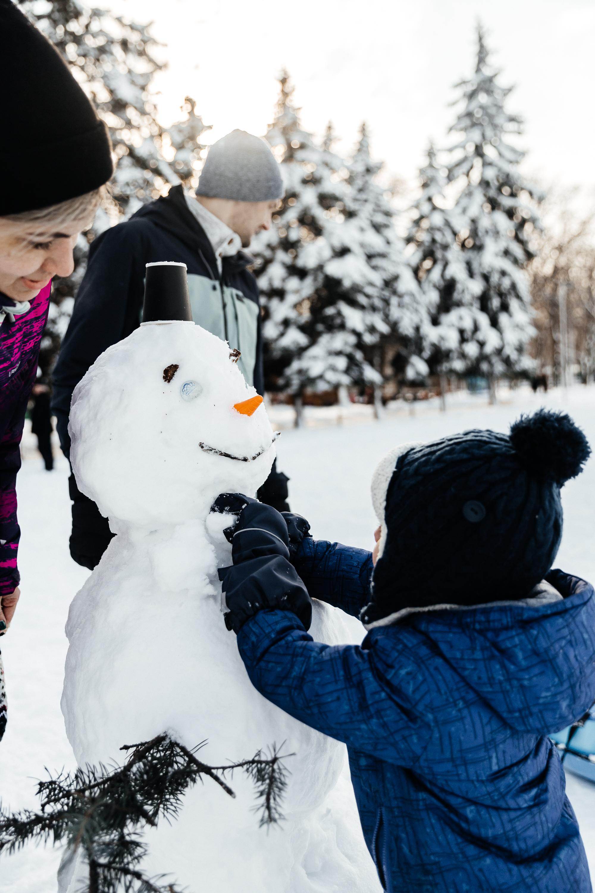 Идем лепить снеговика. Свадебный и семейный фотограф Харольцева Наталья