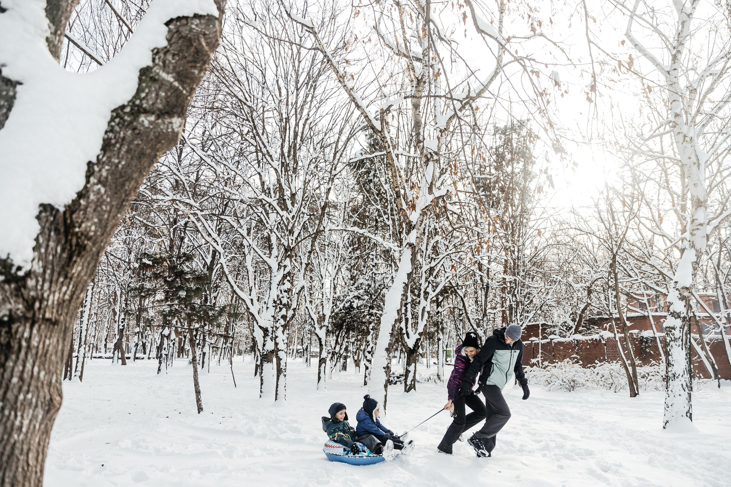 Идем лепить снеговика. Свадебный и семейный фотограф Харольцева Наталья