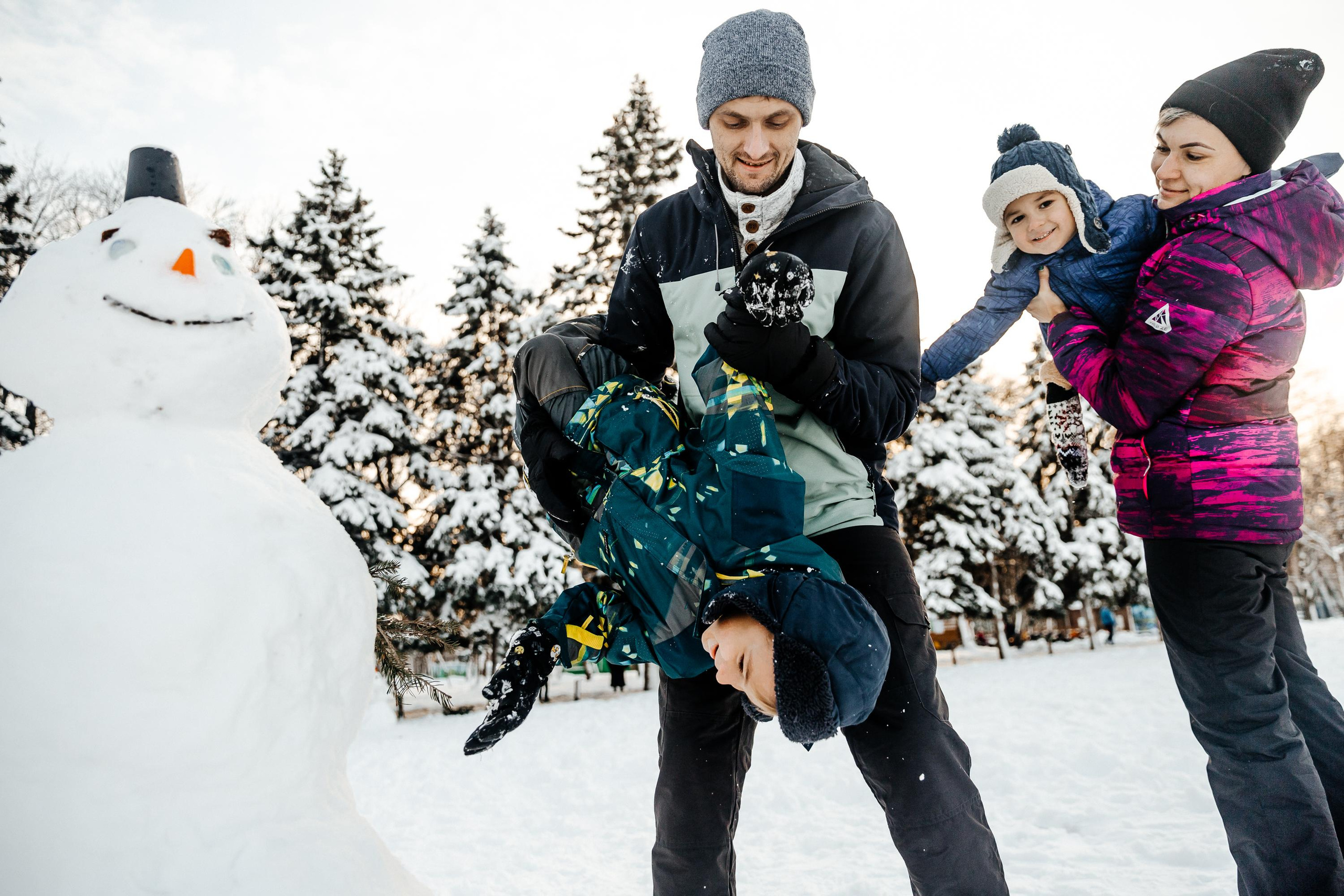 Идем лепить снеговика. Свадебный и семейный фотограф Харольцева Наталья