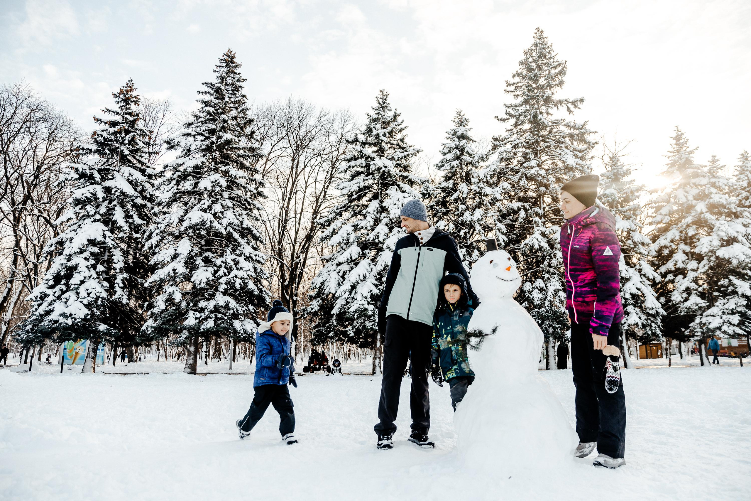 Идем лепить снеговика. Свадебный и семейный фотограф Харольцева Наталья