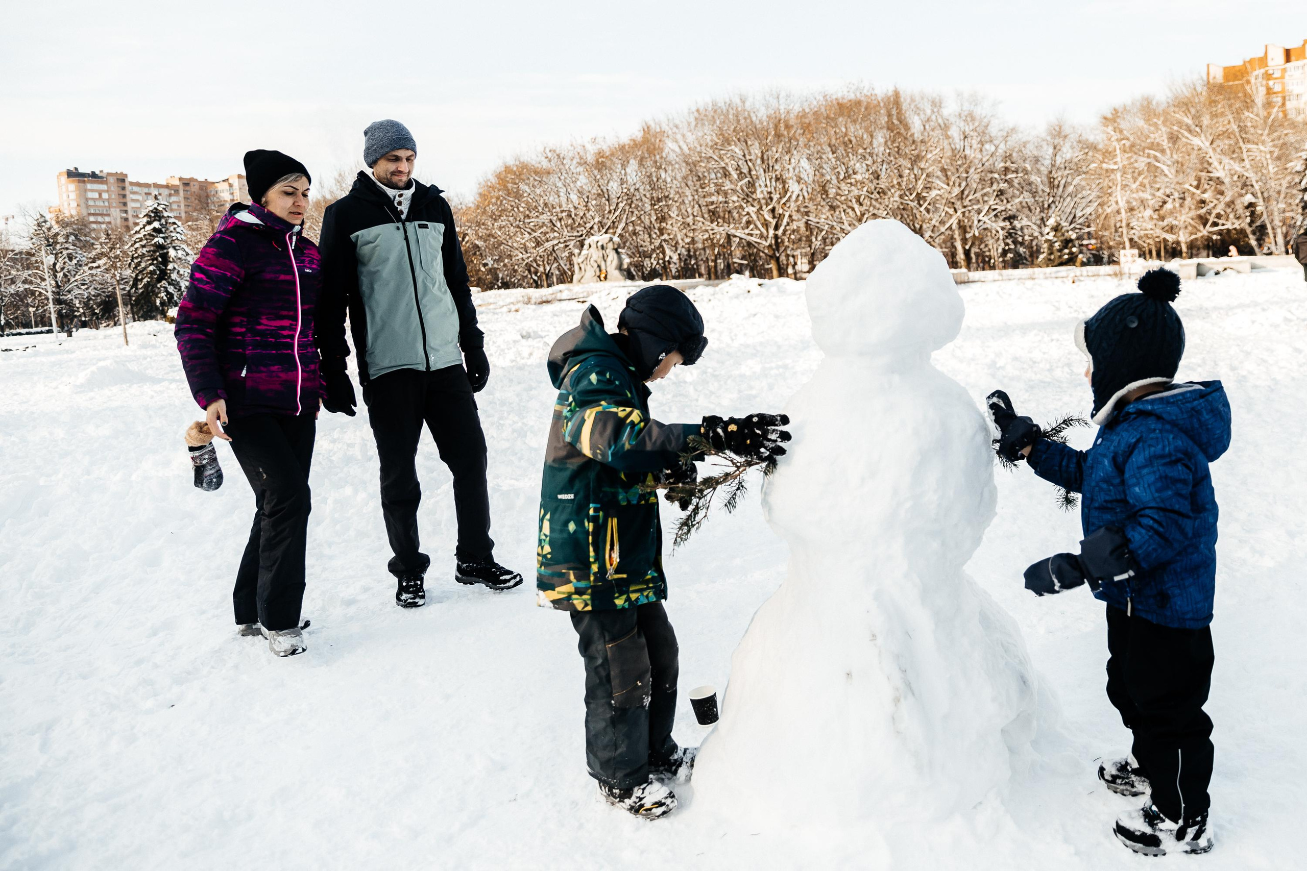 Идем лепить снеговика. Свадебный и семейный фотограф Харольцева Наталья