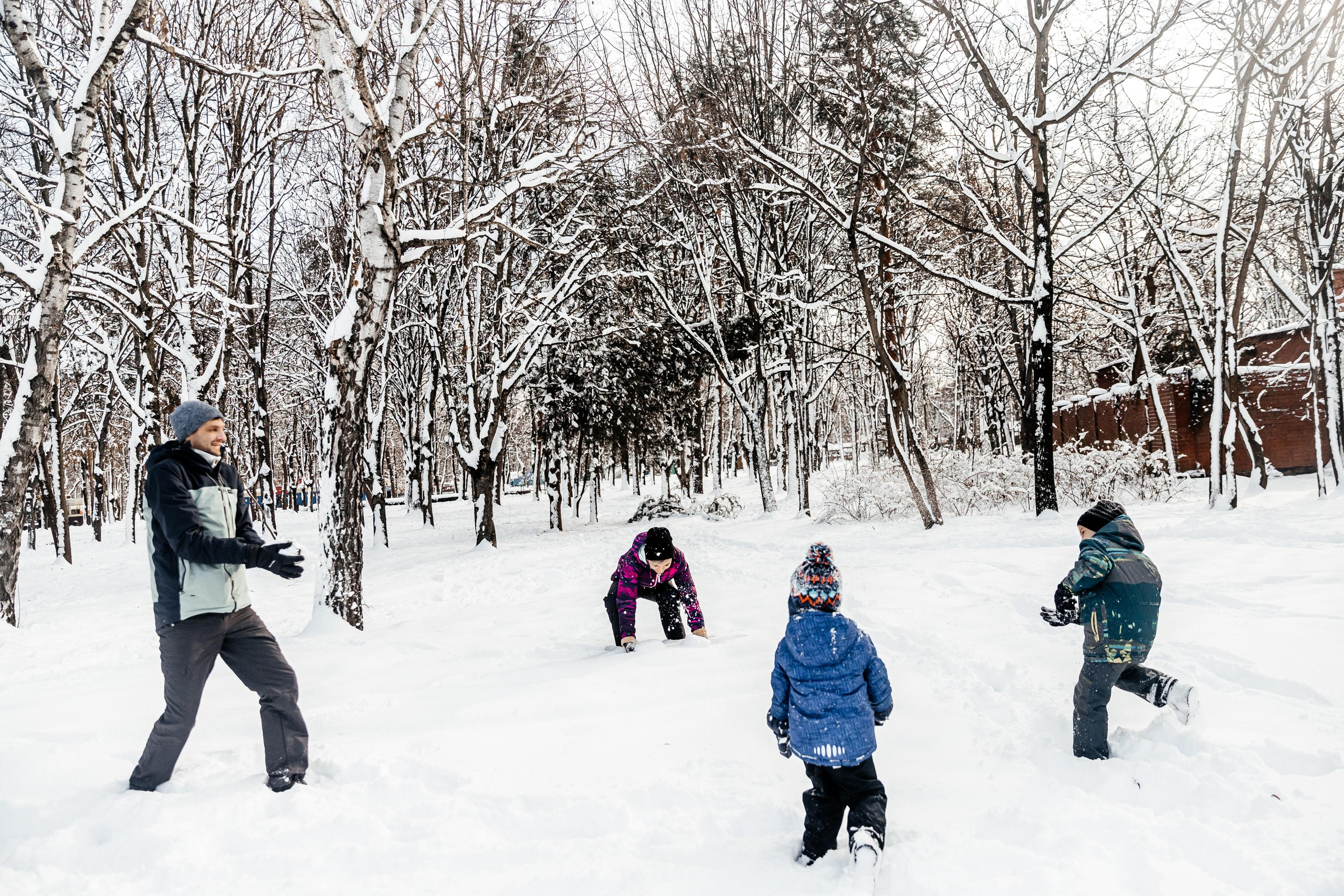 Идем лепить снеговика. Свадебный и семейный фотограф Харольцева Наталья