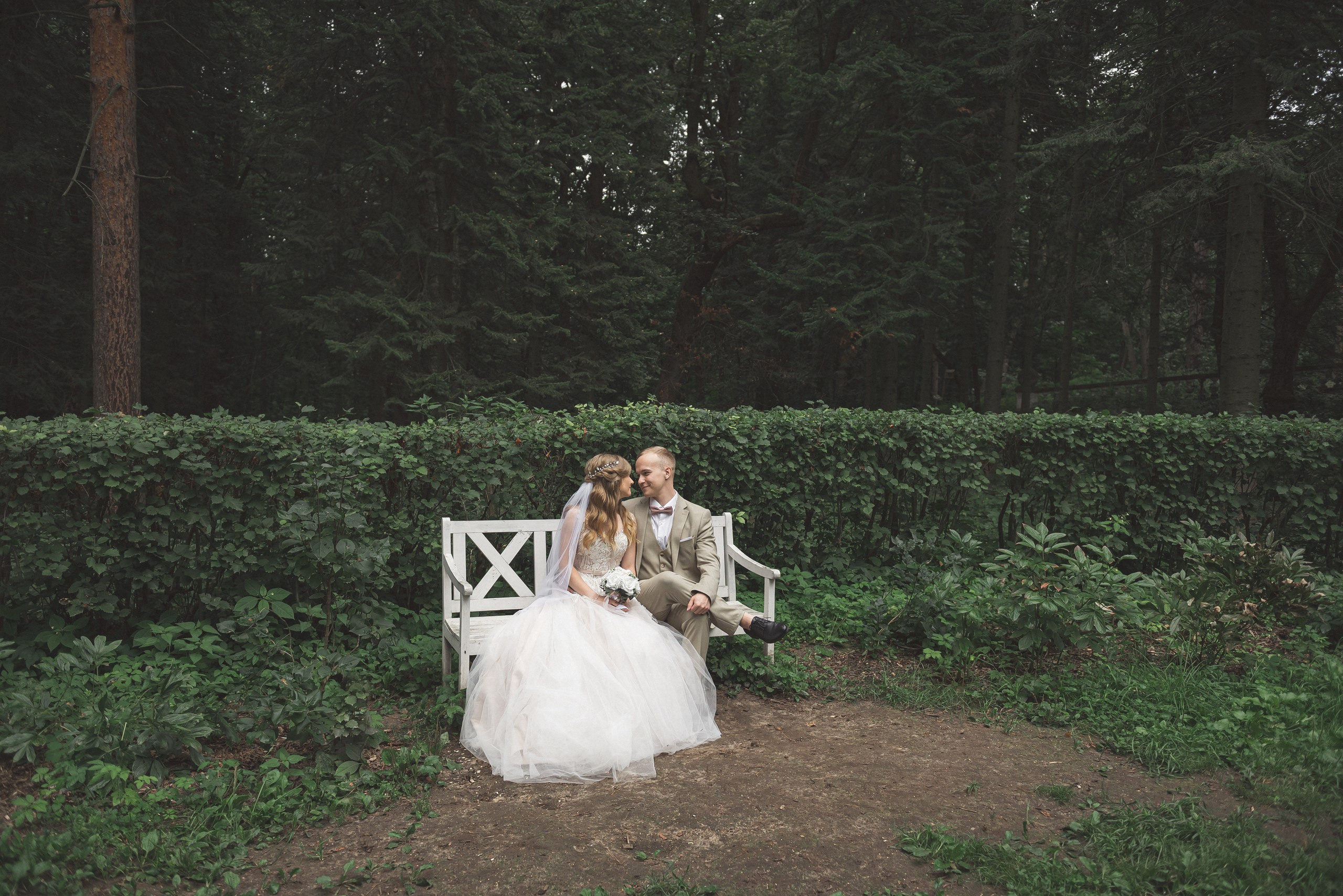 Свадебная фотосессия в усадьбе Быково. Портретный фотограф Москва Светлана Кашура