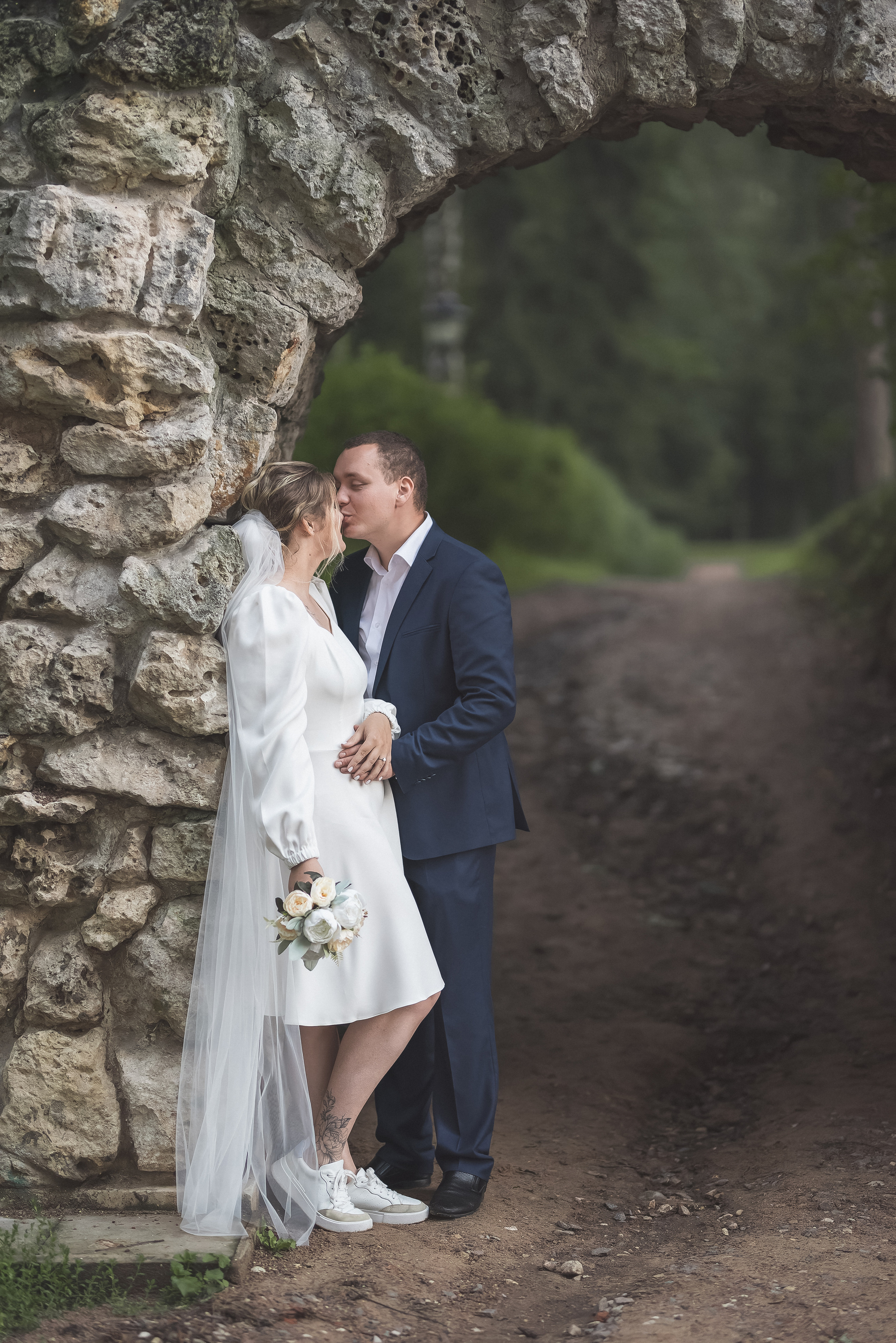 Свадебная фотосессия в усадьбе Архангельское. Портретный фотограф Москва Светлана Кашура