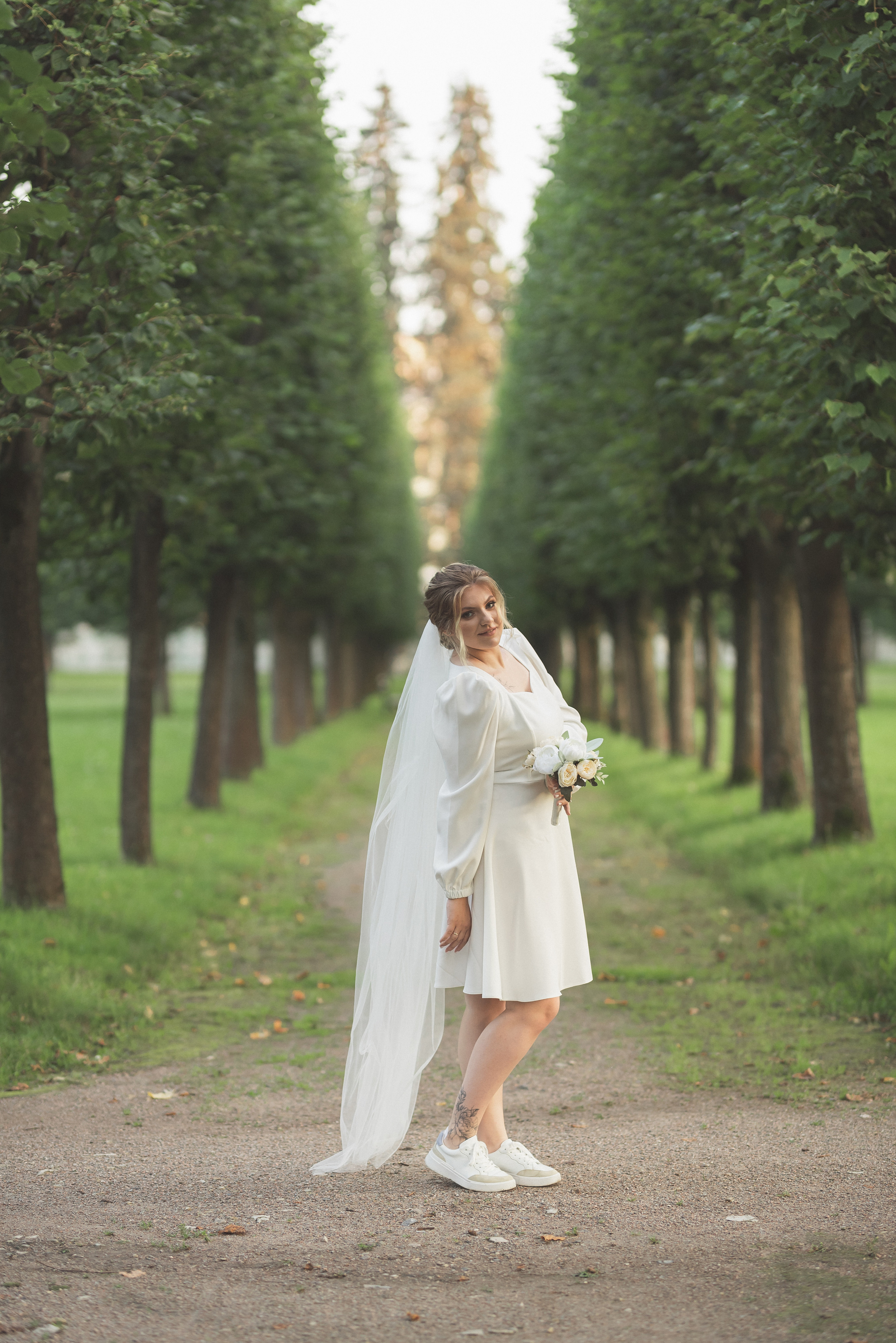 Свадебная фотосессия в усадьбе Архангельское. Портретный фотограф Москва Светлана Кашура