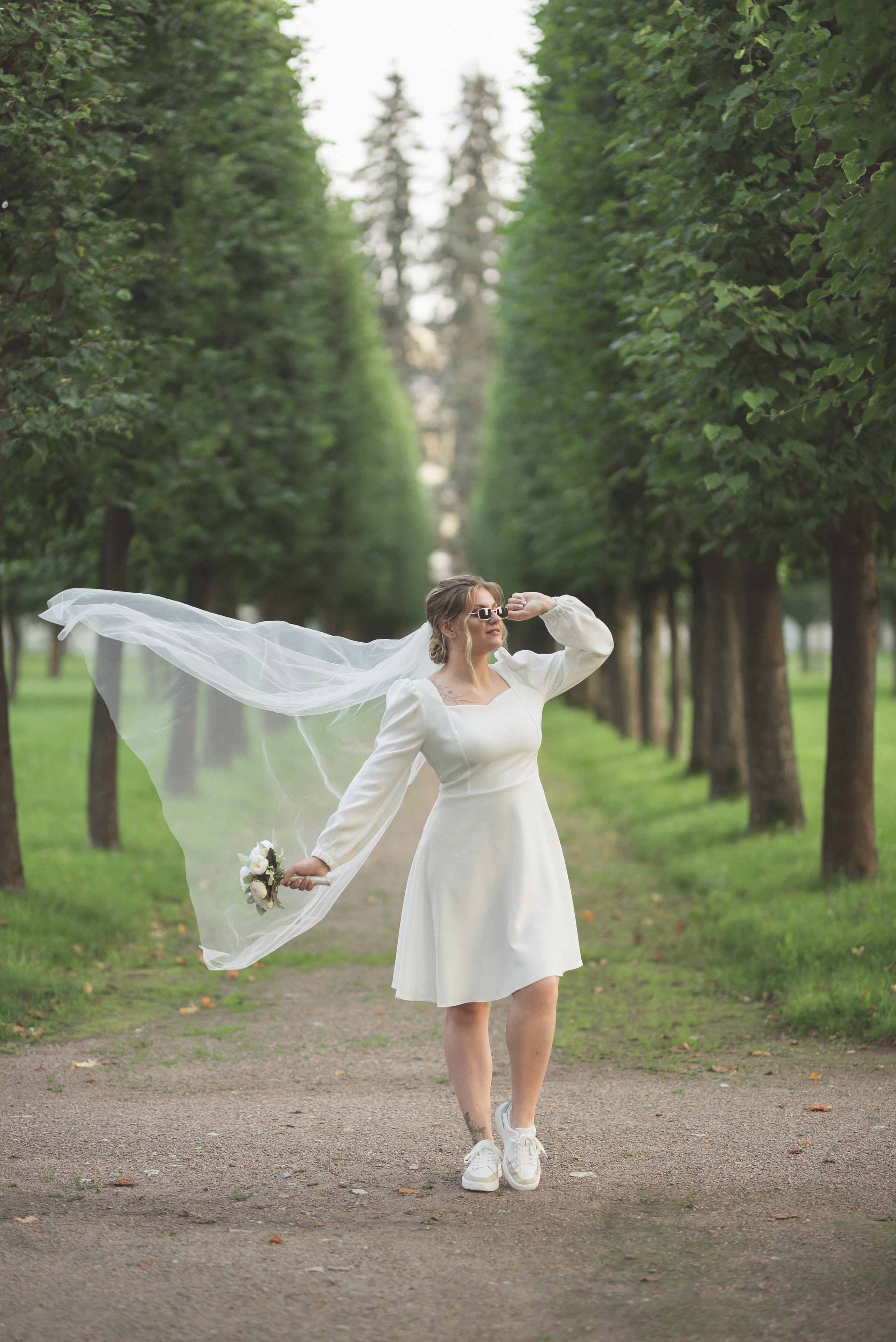 Свадебная фотосессия в усадьбе Архангельское. Портретный фотограф Москва Светлана Кашура