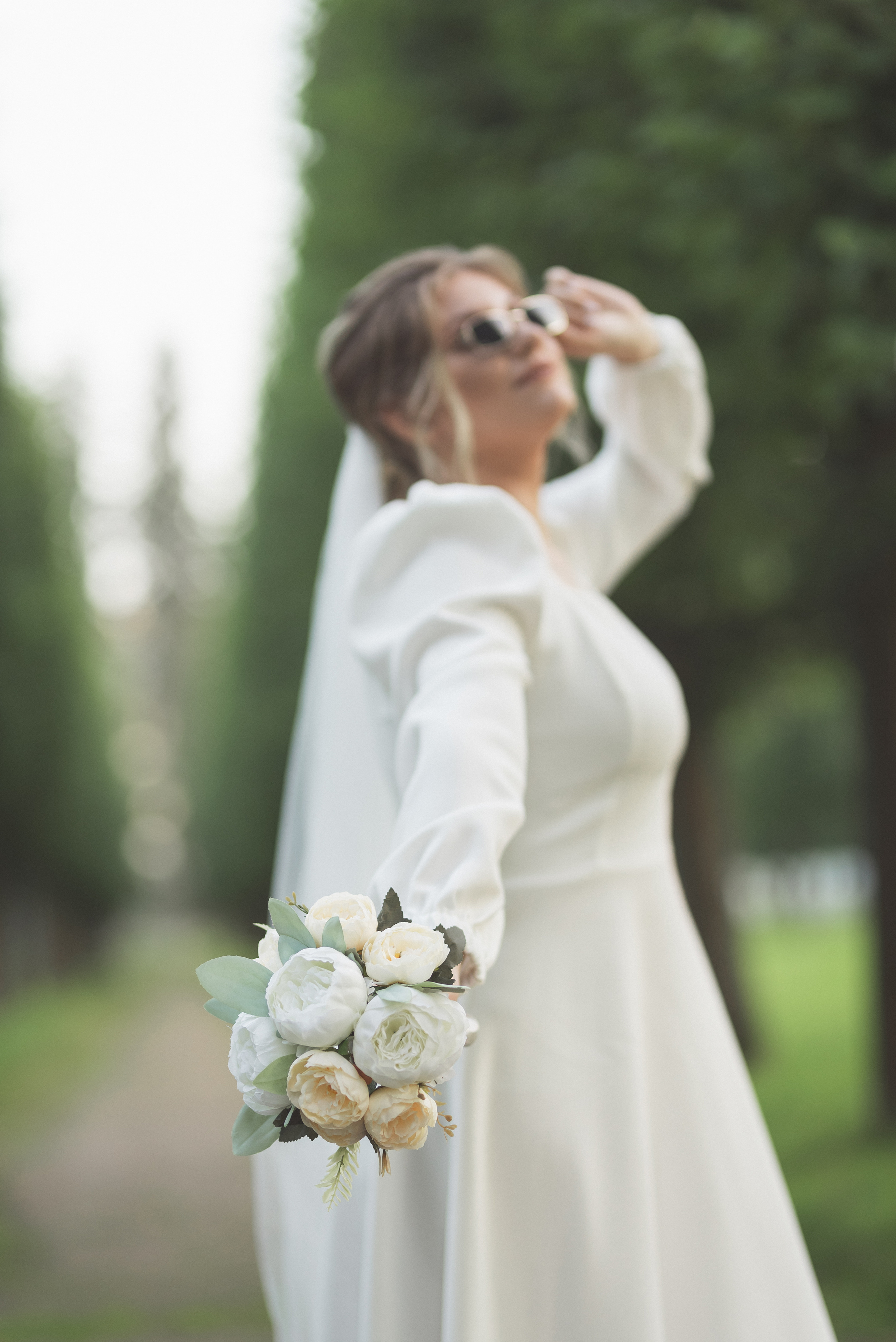 Свадебная фотосессия в усадьбе Архангельское. Портретный фотограф Москва Светлана Кашура