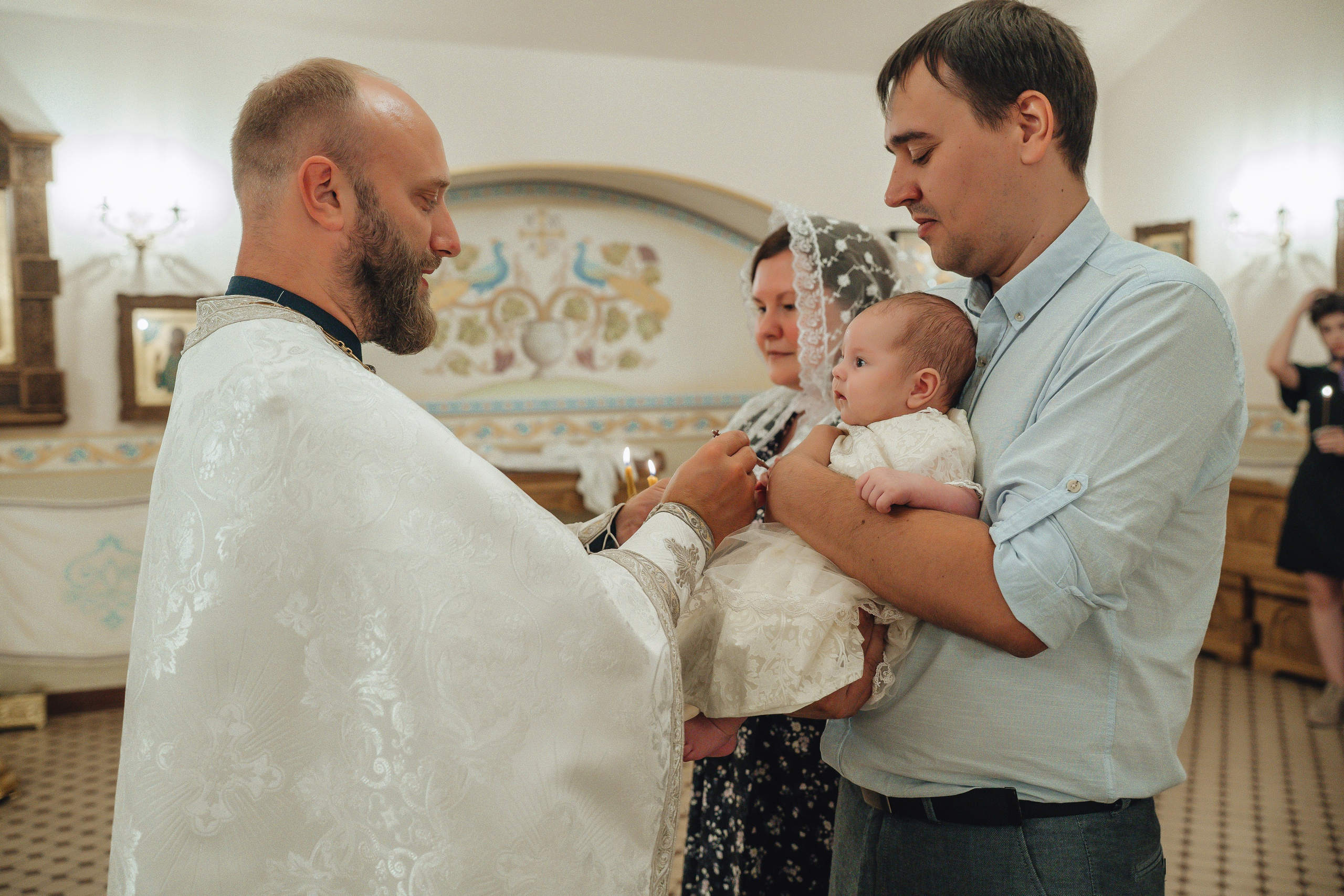 Крещение Ксении. Свадебный и семейный фотограф Пушкин Царское Село СПБ Питер Санкт-Петербург и Рязань Ольга Козлова