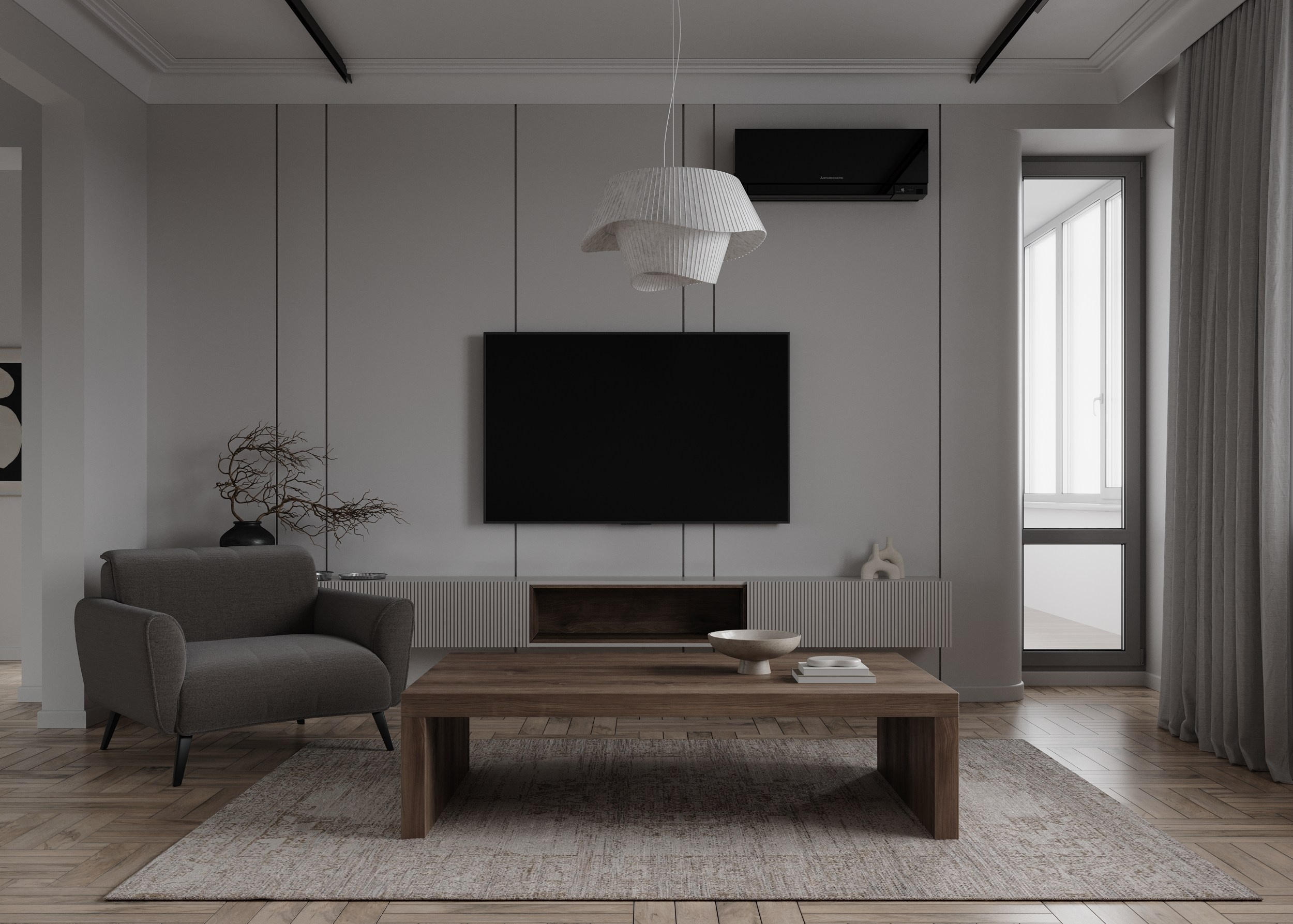 Квартира / 2023. 3D-сцены интерьеров в 3ds Мах: сборка по ТЗ для визуализаторов