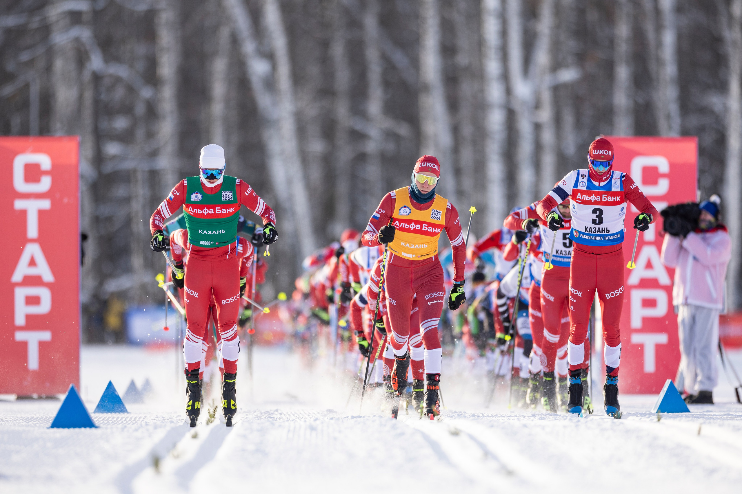 Кубок России по лыжным гонкам. Мужчины скиатлон. Спортивный репортажный фотограф Казань Нафис Сиразетдинов