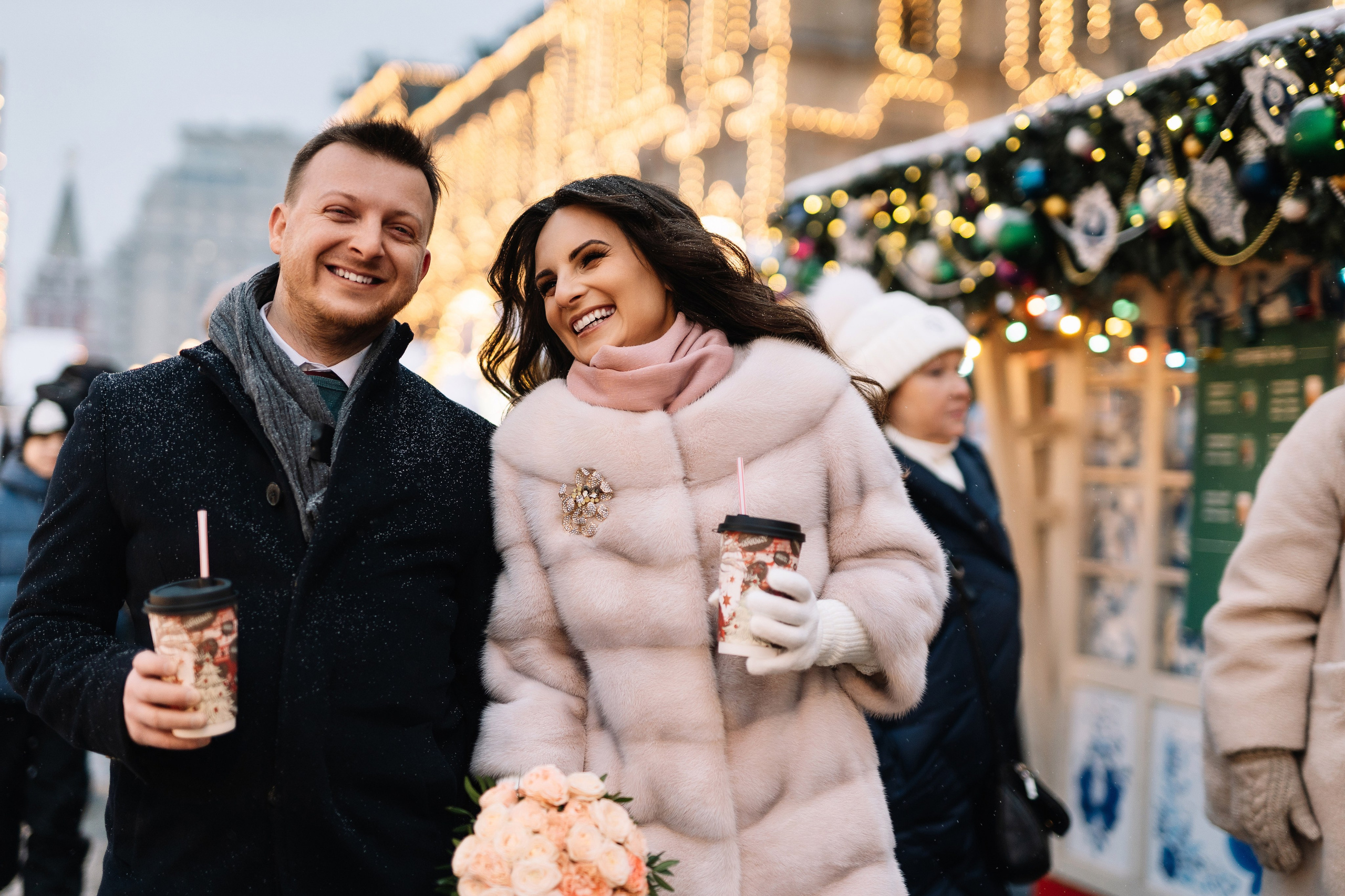 Свадебная фотосессия Лилии и Романа, прогулка в центре Москвы. Свадебный фотограф в Тамбове Павел Четвертков