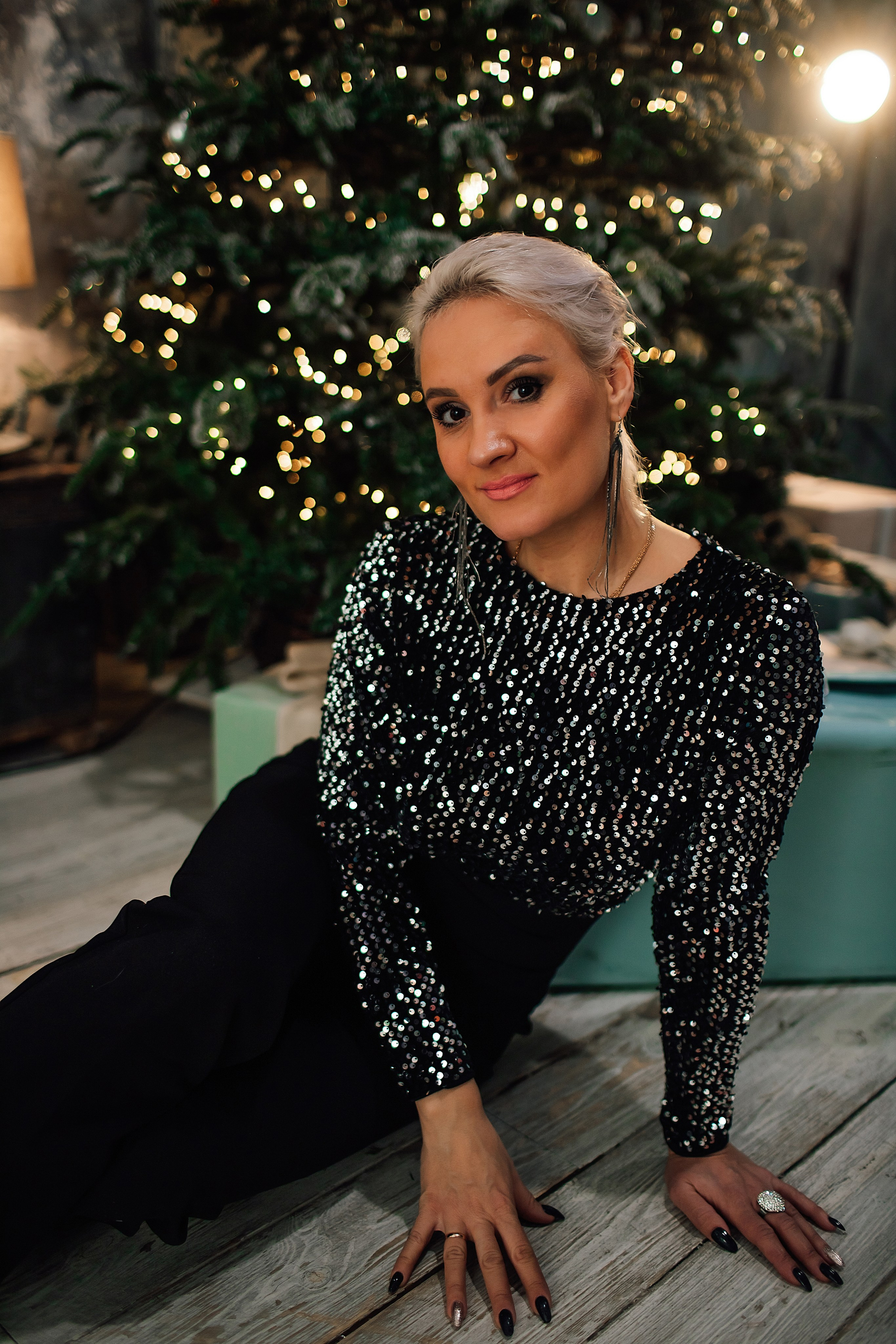 Новогодняя фотосессия женская семейная индивидуальная в студии. Ваш фотограф в Москве — Зернова Лидия