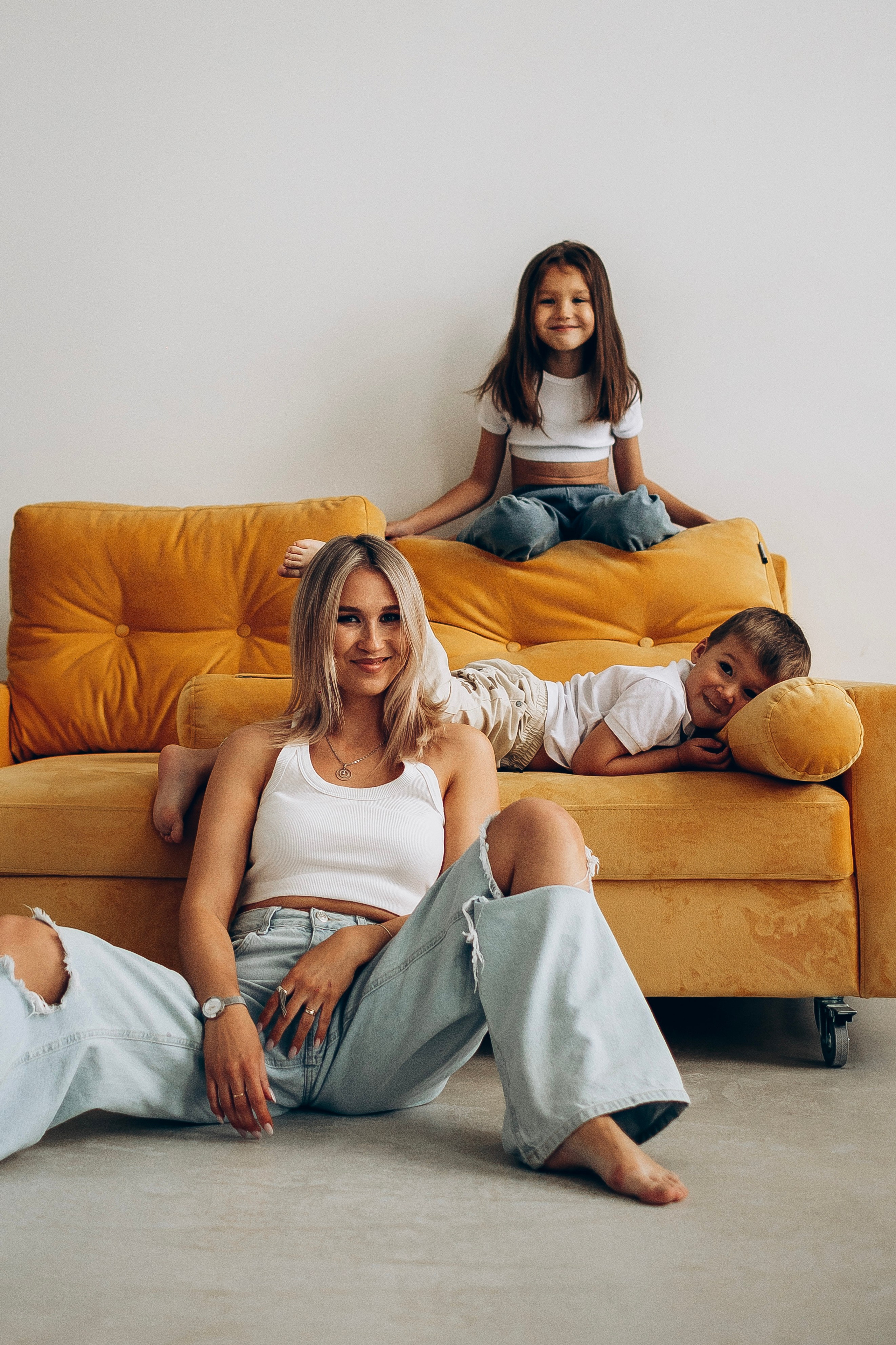 Женя с детками. Семейная съемка — это красивый способ признаться своей семье в любви