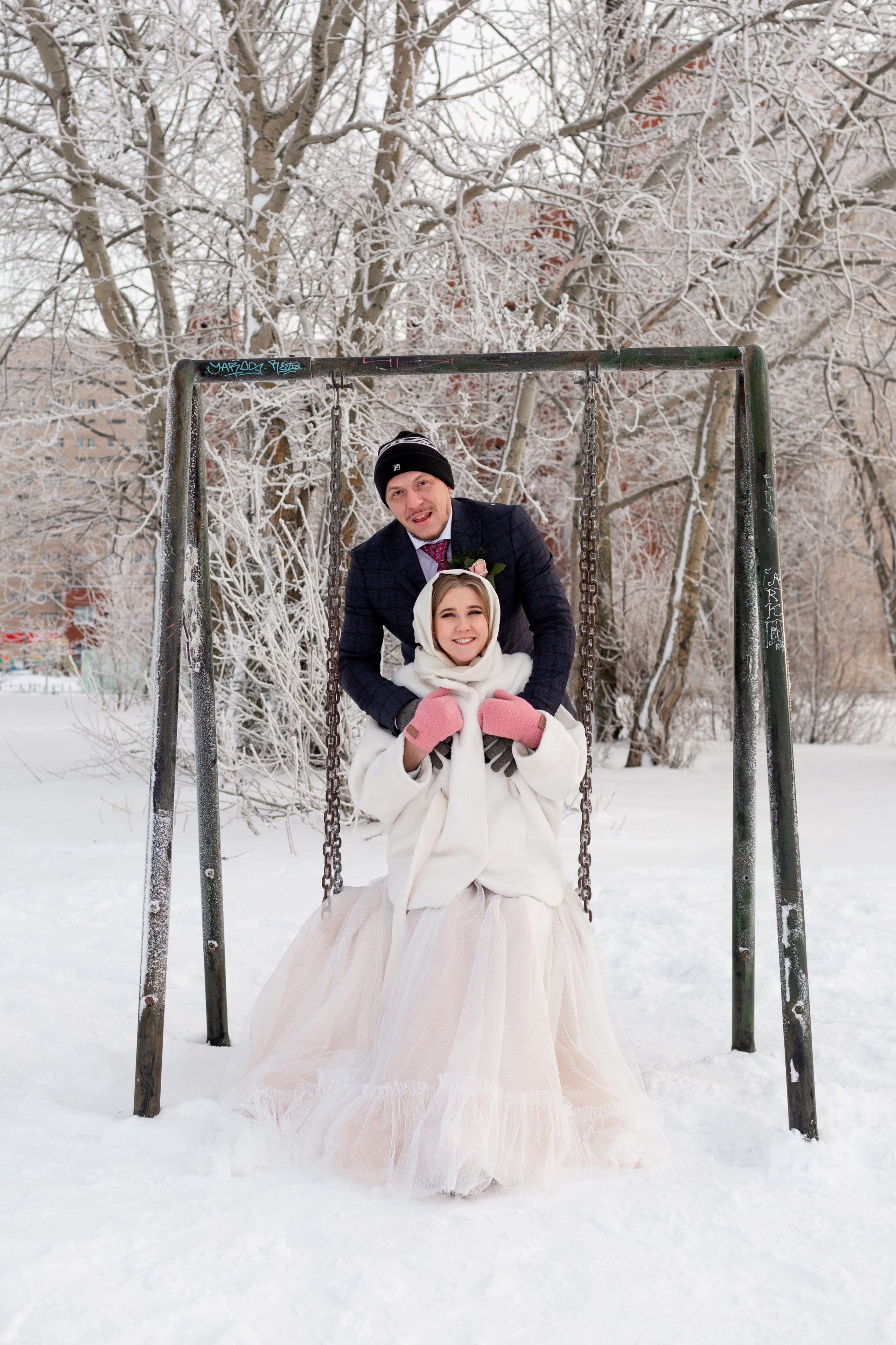 Свадебная фотосессия зимой. Свадебный фотограф Кирилл Белый