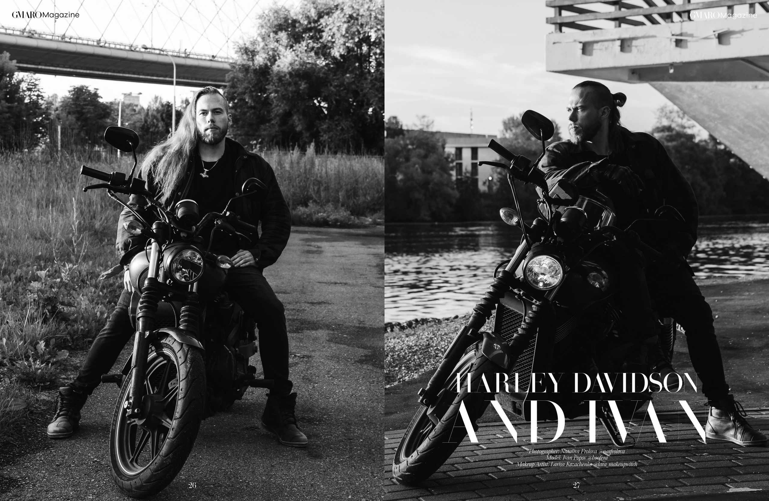 GMARO. Ivan and Harley Davidson. Наталия Фролова. Фотограф. Москва
