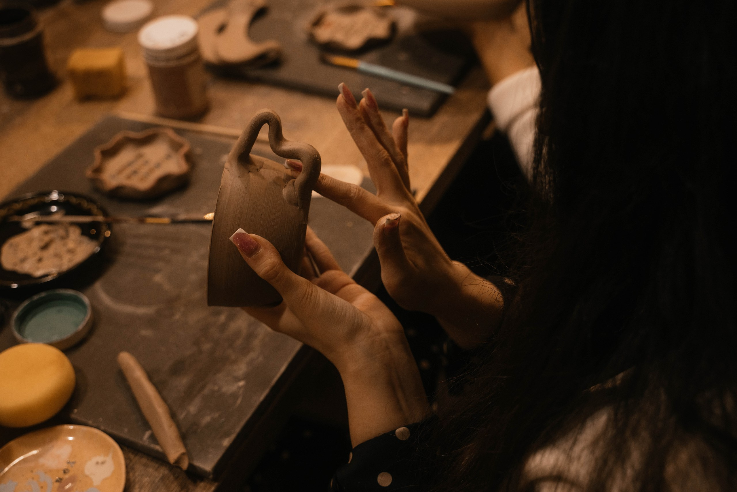 День рождения в гончарной мастерской. Свадебный, семейный фотограф в Рязани Лена Брант