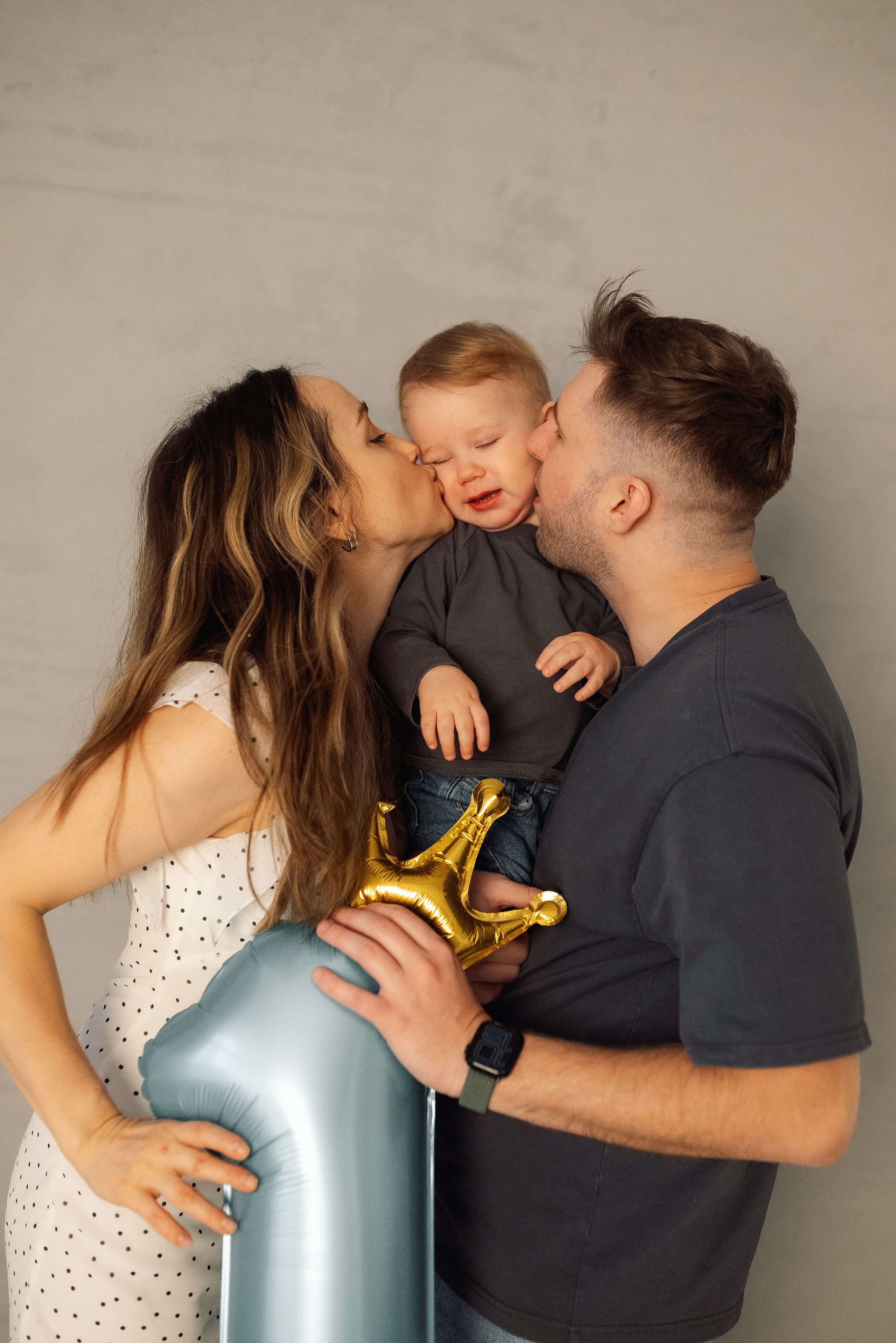 Годовасие с мамой и папой. Семейный и детский фотограф в Щелково Алена Дробот